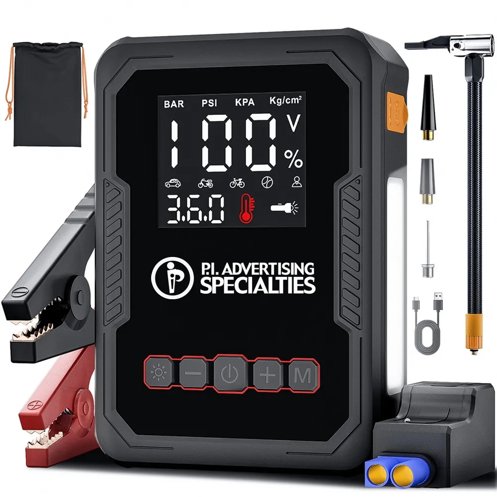 4-in-1 Smart Air Pump and Car Battery Jump Starter 8