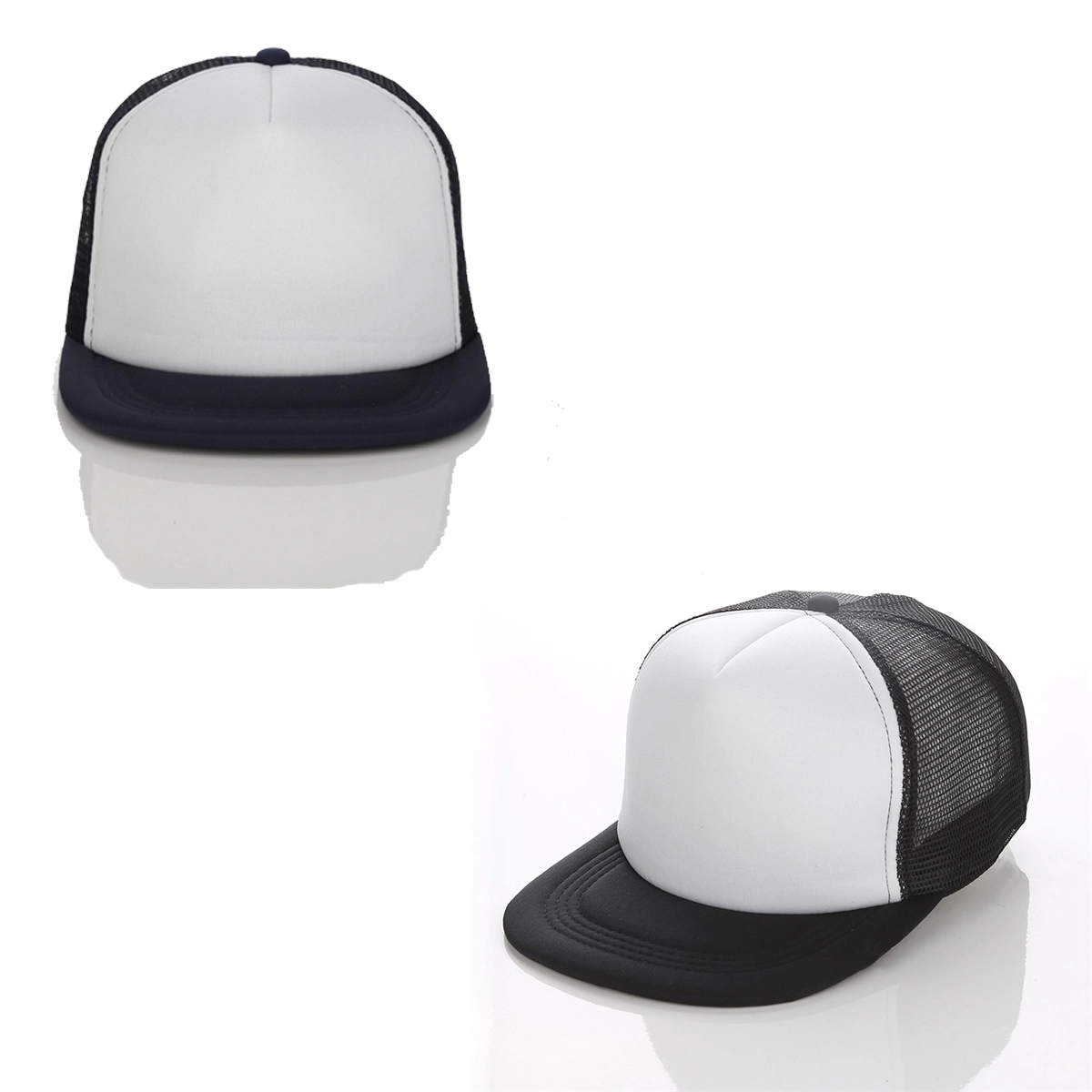 Flat Brim Trucker Hat 4