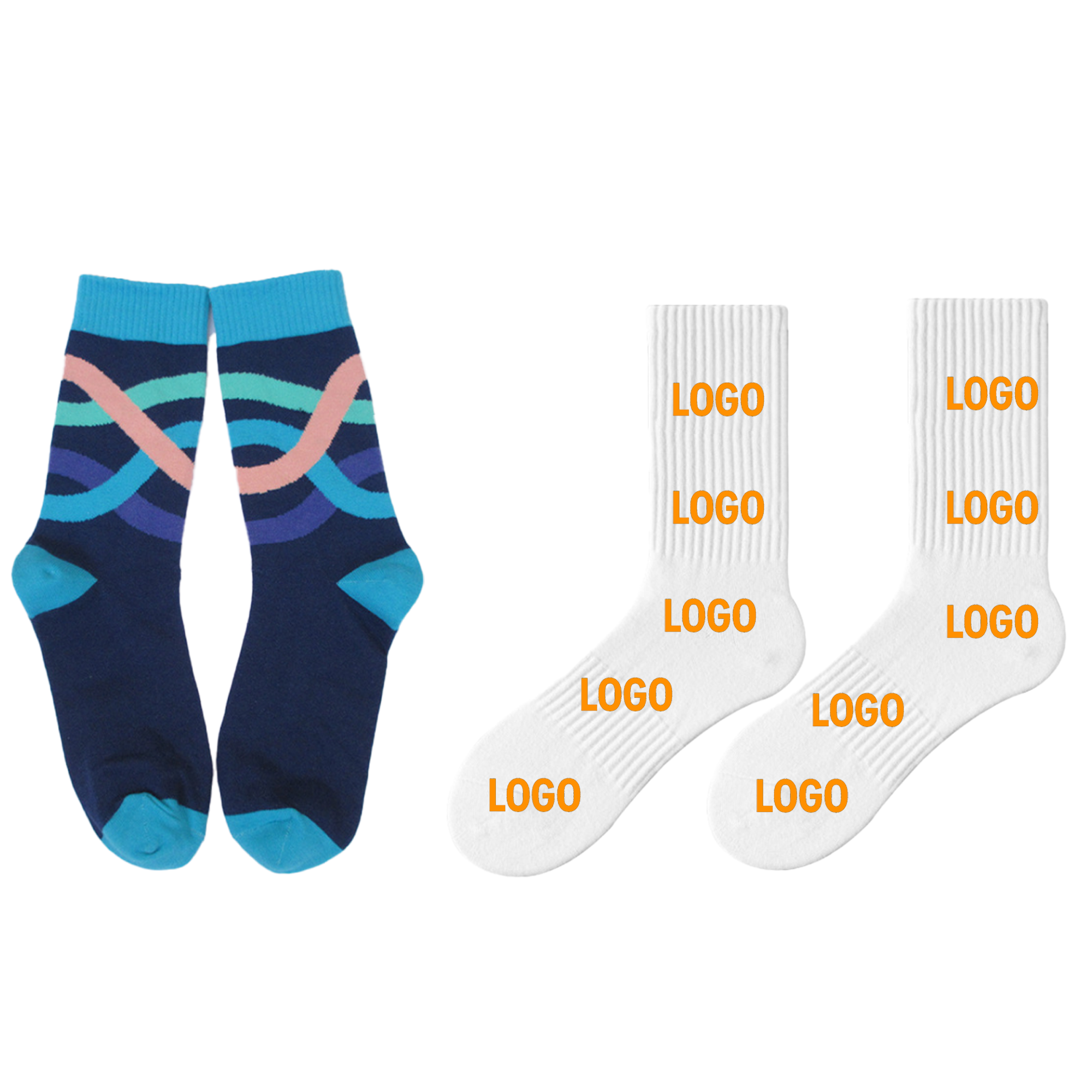 Custom Jacquard Casual Socks 2