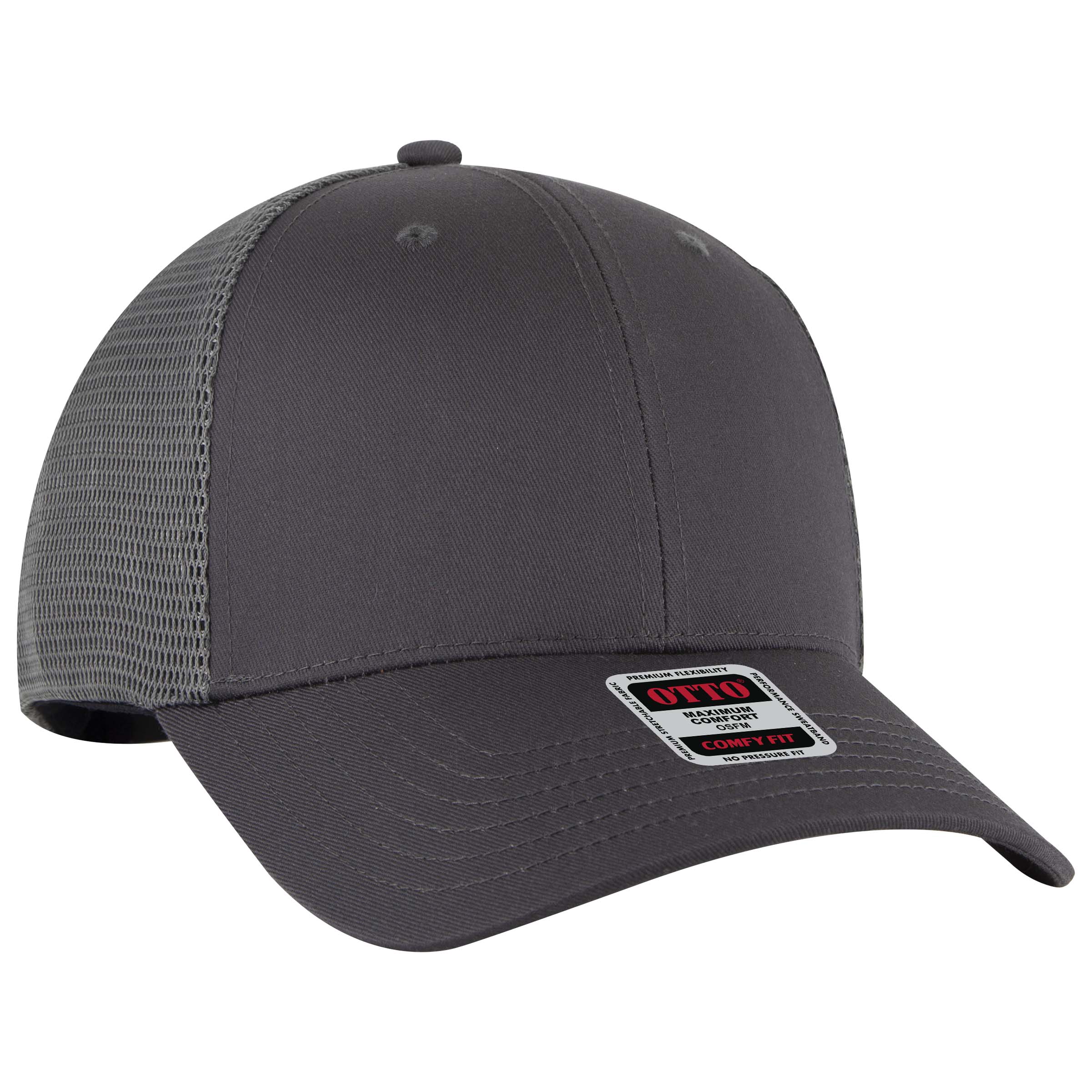 OTTO CAP® OTTO COMFY FIT® 6 Panel Low Profile Mesh Back Trucker Hat 7
