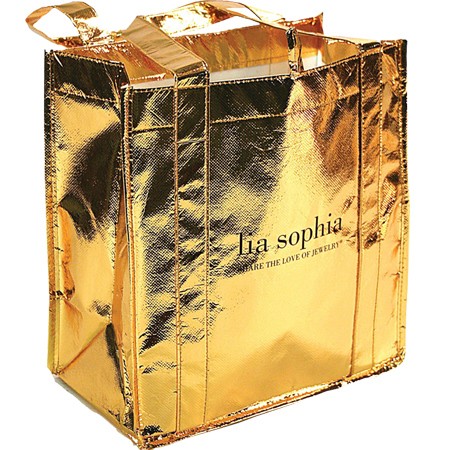 Gold Metallic Shopper Bag