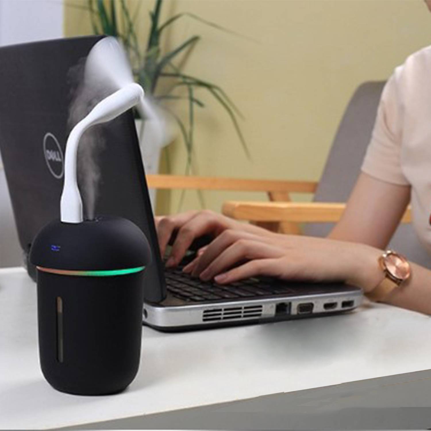 3 in 1 Mini Rechargeable Humidifier W/ Light and Fan 5