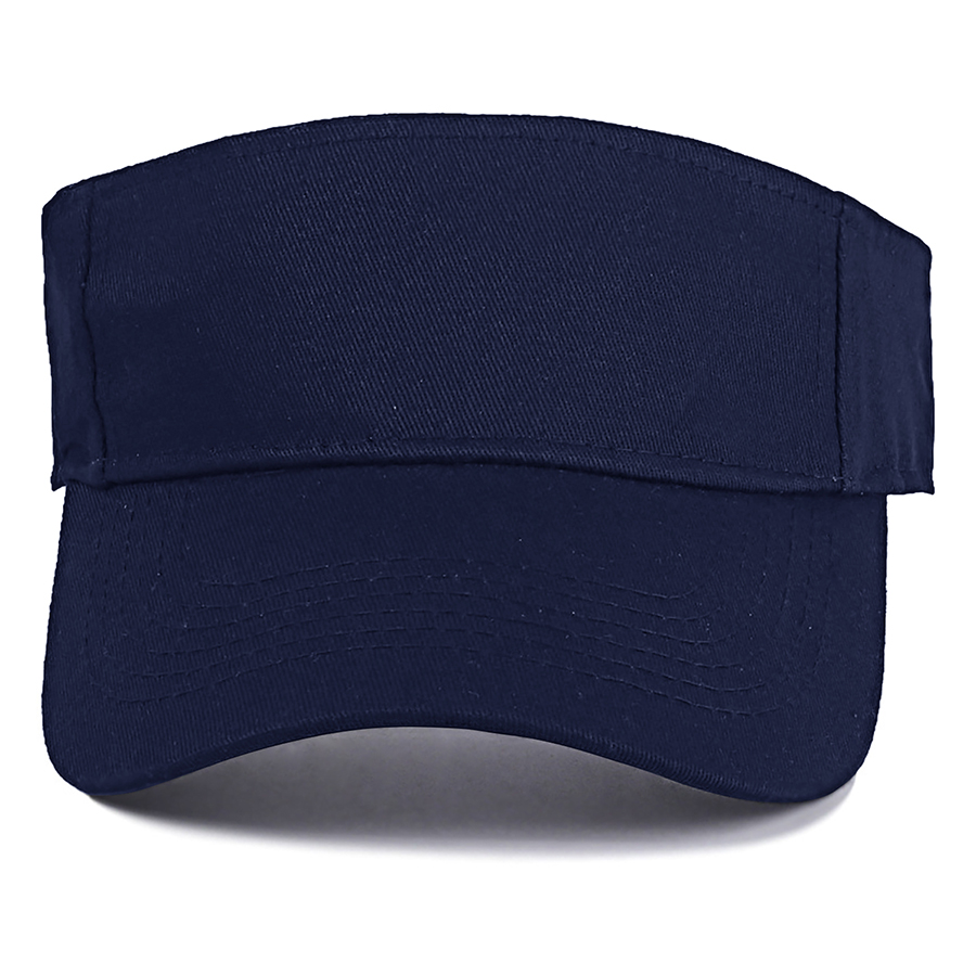 Stock Solid Color Cotton Visor - Sports Style 33