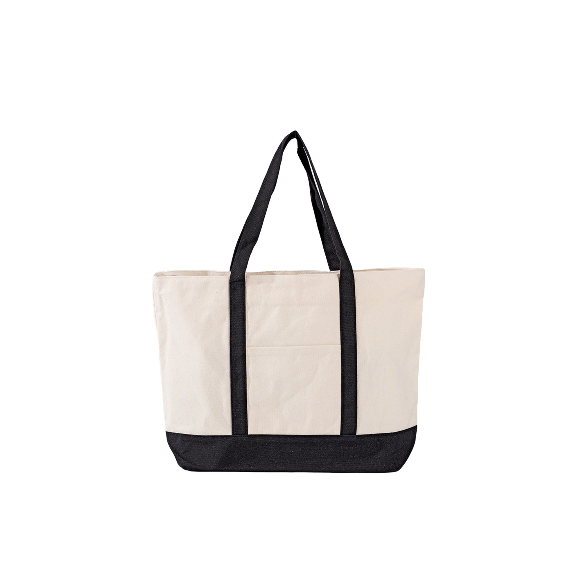 12oz Cotton Canvas Tote With Front Open Pocket 1