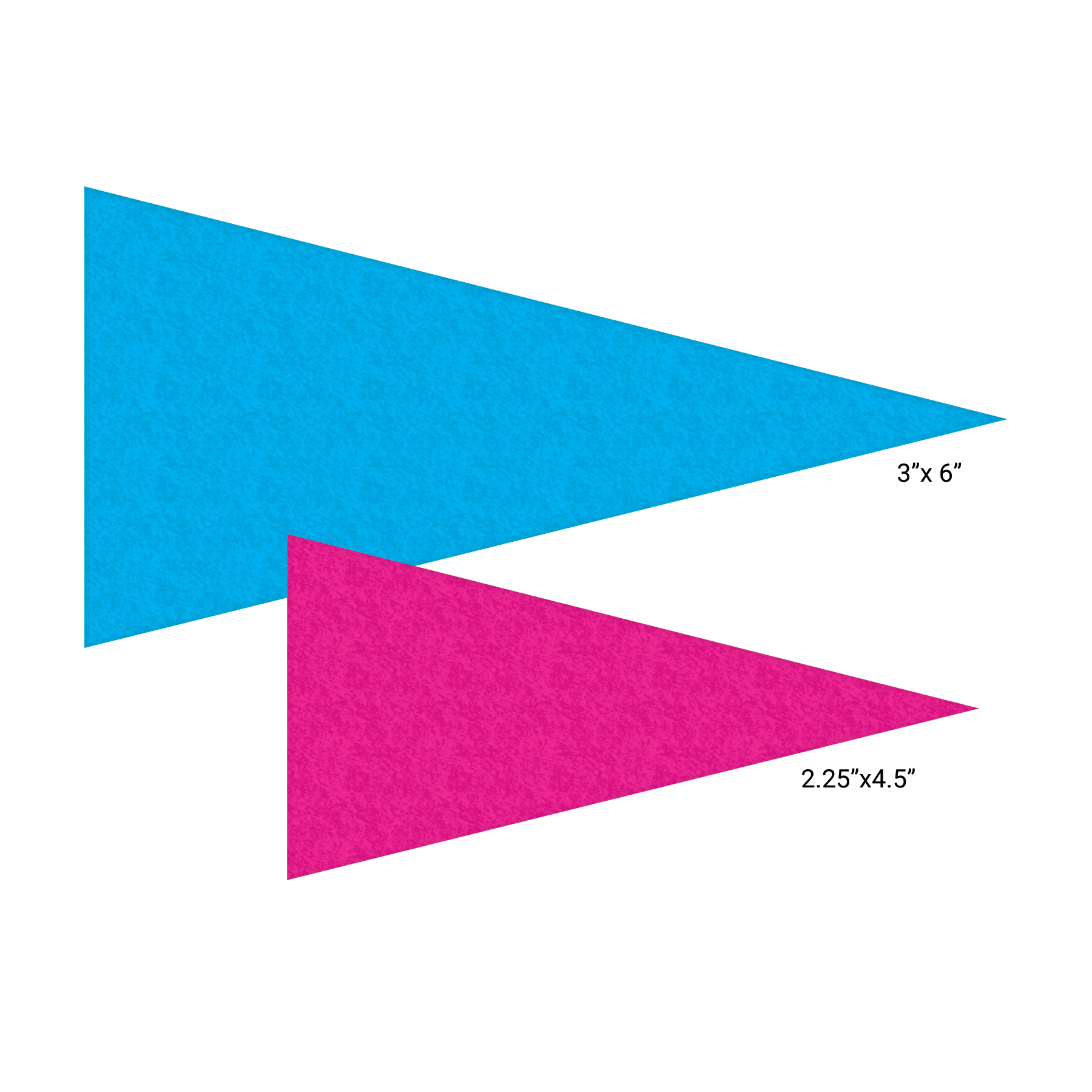 2.25" x 4.5" Custom Printed Mini Magnetic Felt Pennant 3