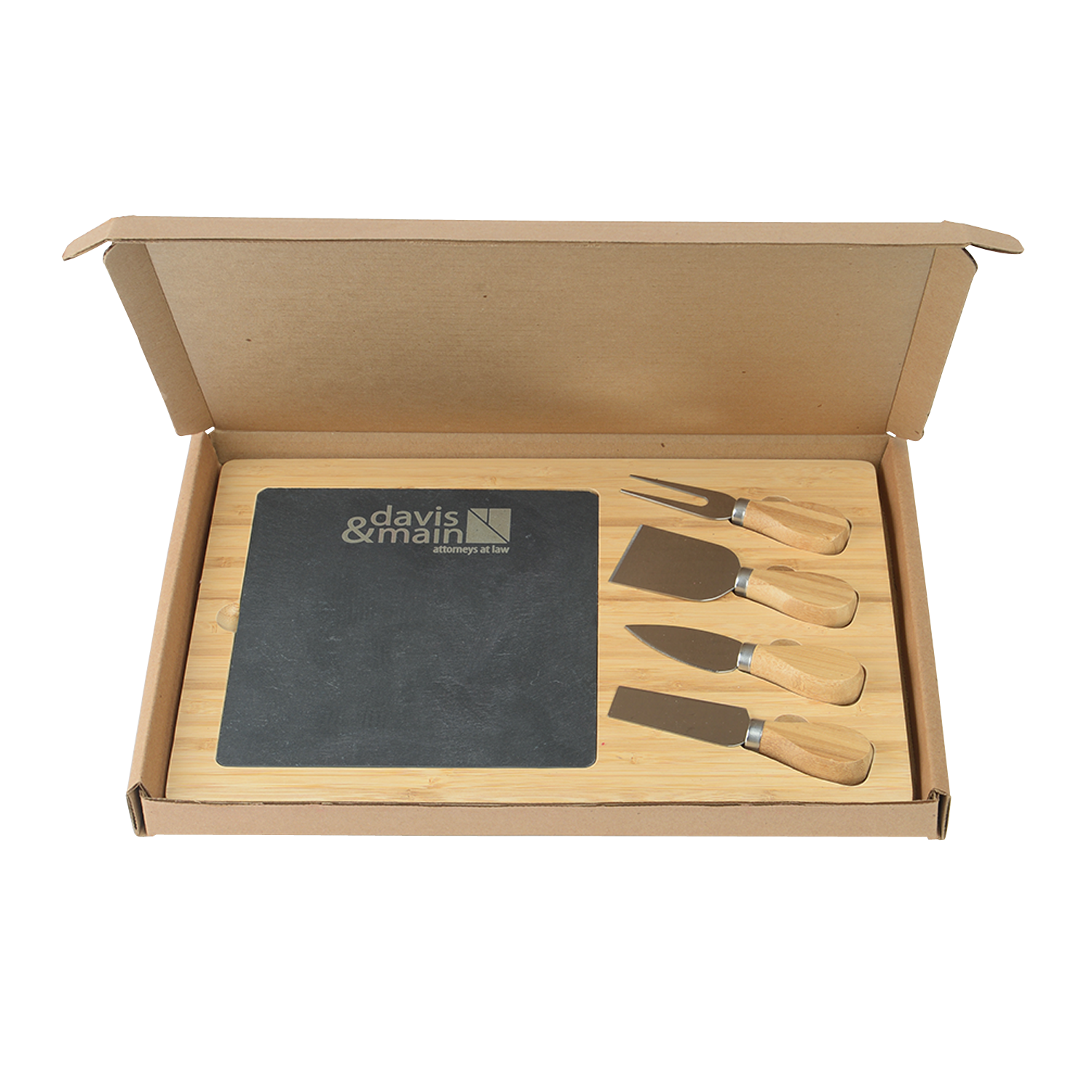 Slate Cheese Board Gift Box Set 5