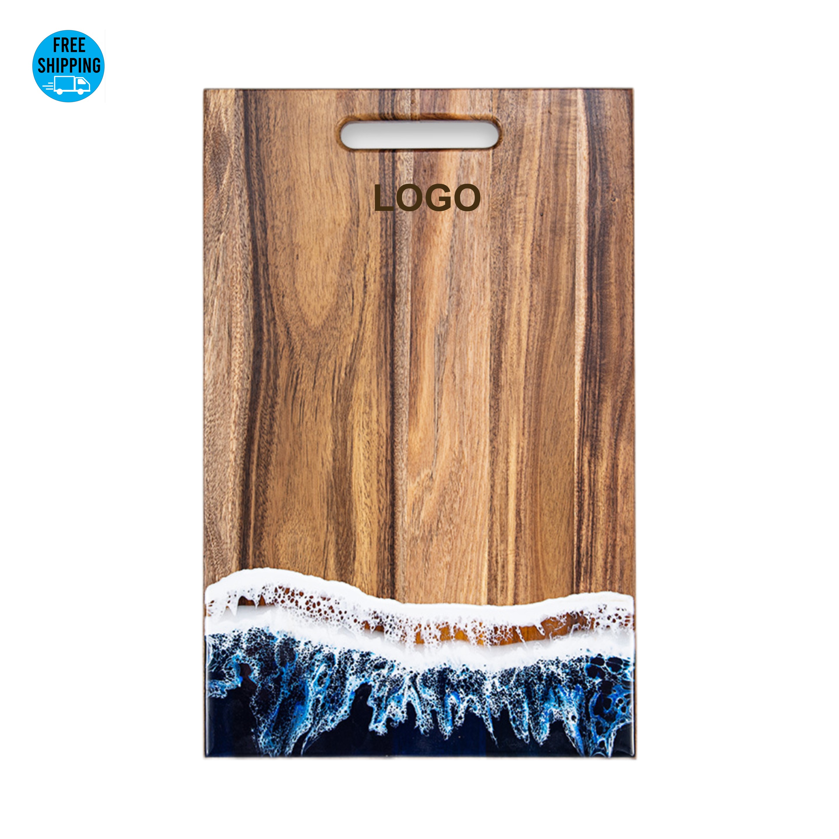 Acacia Wood Resin Cutting Board - OCEAN 2