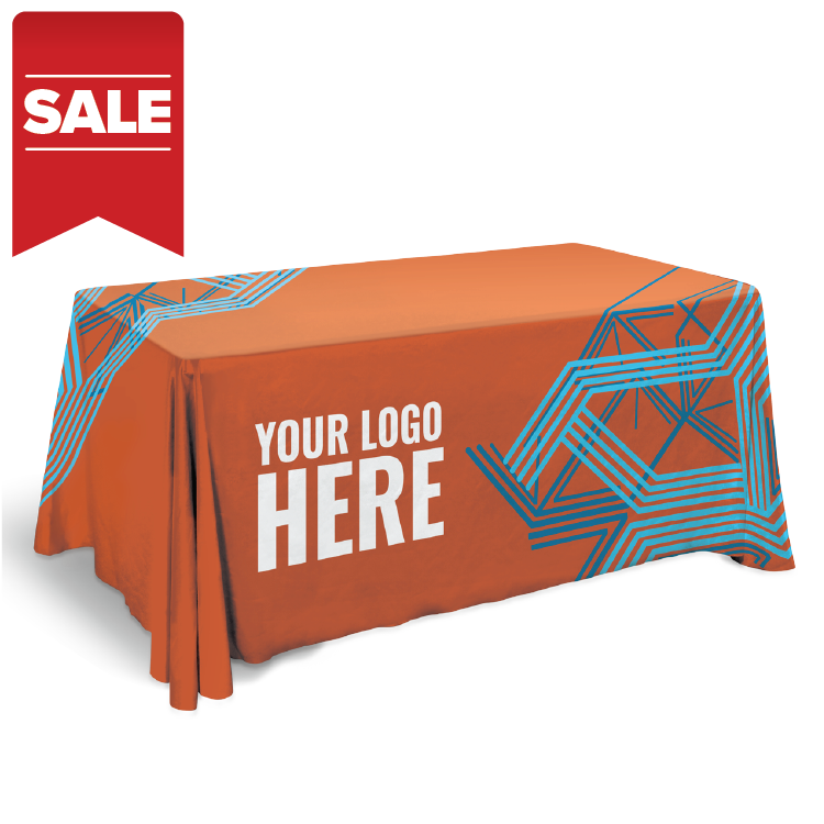SPECIAL SALE Printed Non-Fitted Tablecloth 4' / 6' / 8