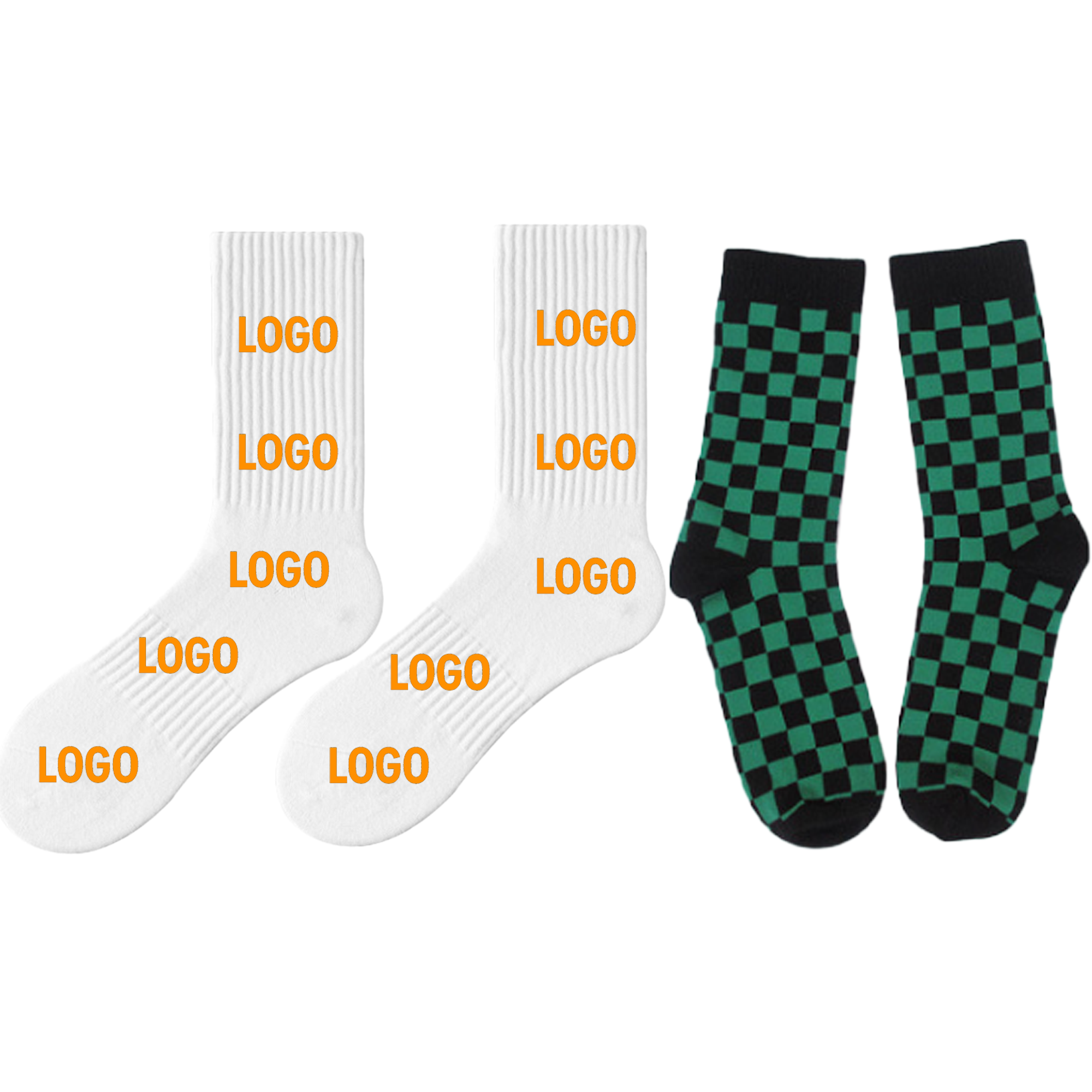 Cotton-Blend Jacquard Crew Socks 2