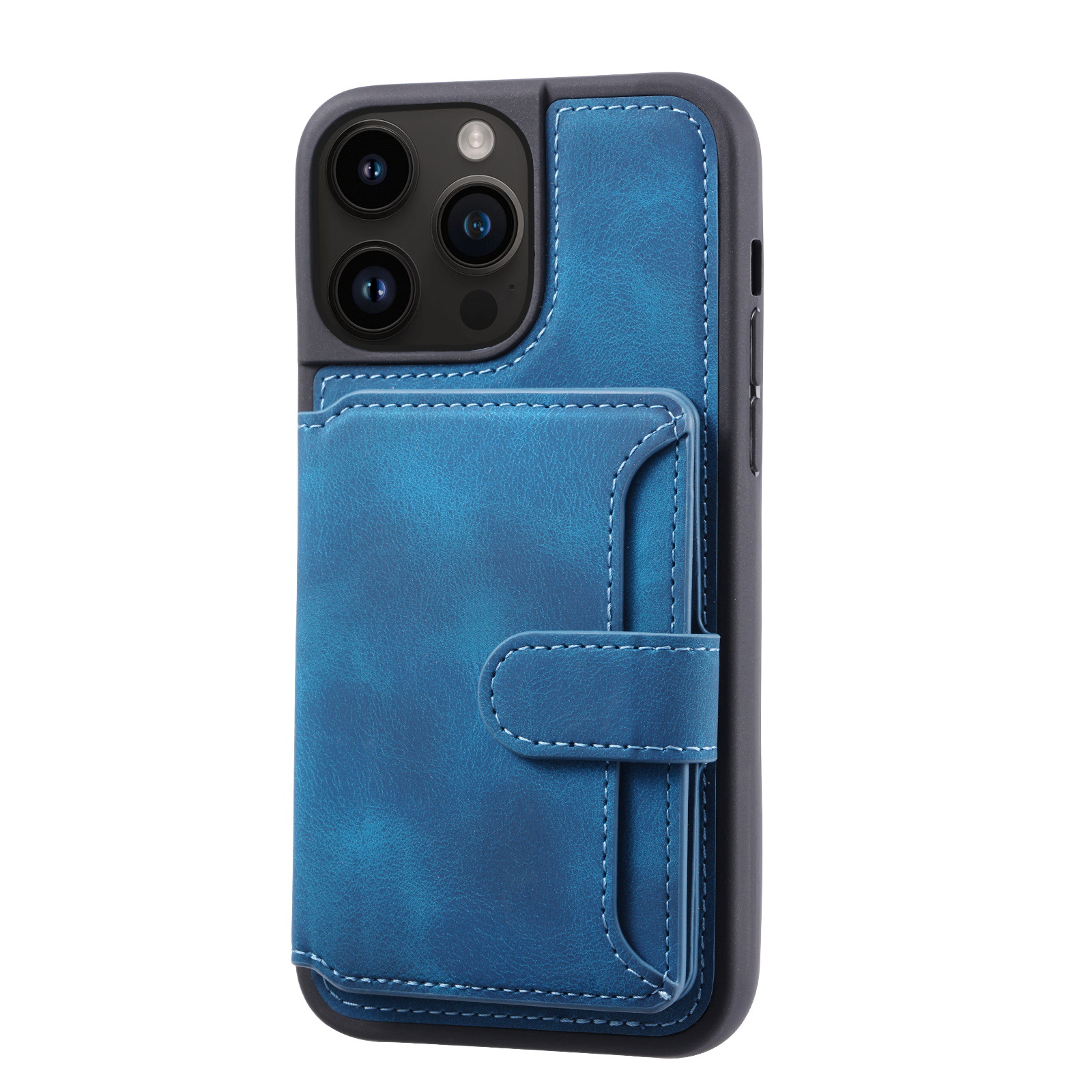 Phone Wallet Case With Magnetic Back Flip Card Holder 3