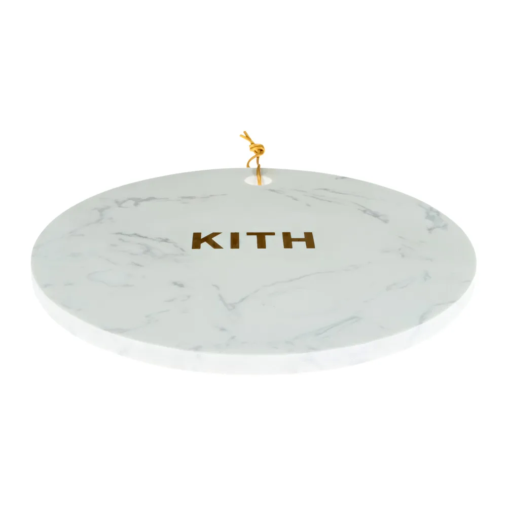Round Marble Tray with Brass Inset Logo 7