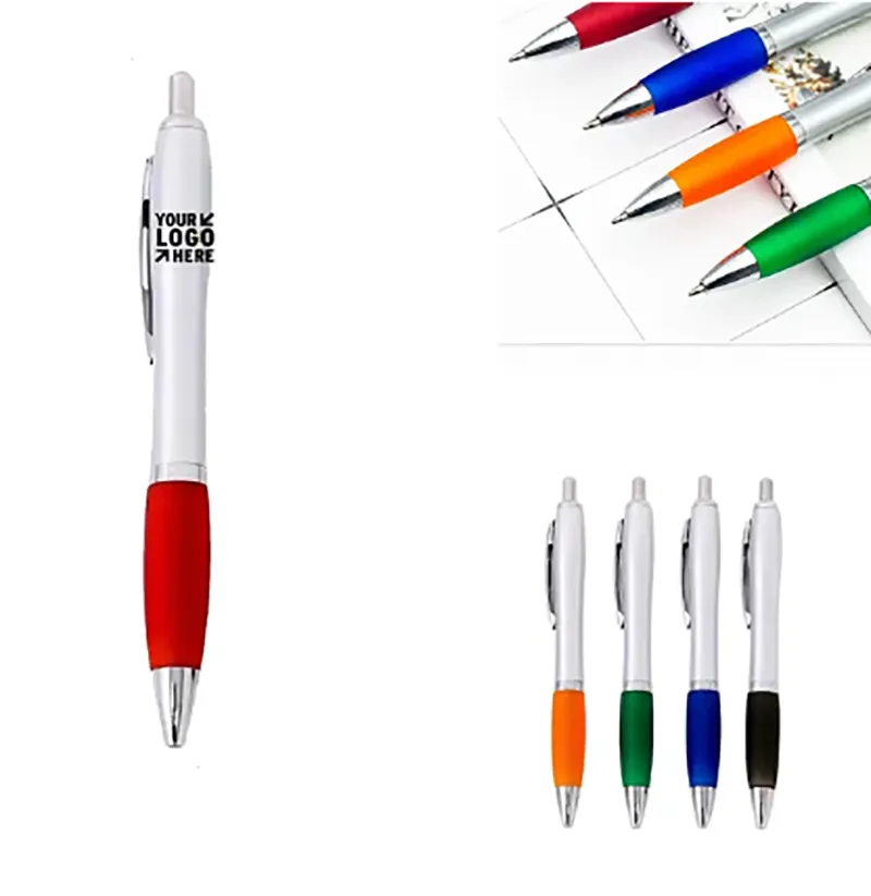 The Silver Ballpoint Pen - Customized Logo 3