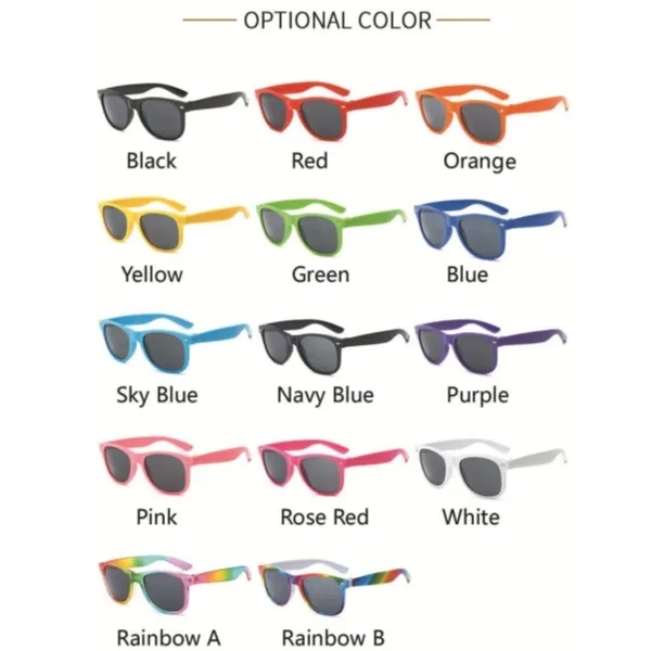 Promotional gifts sunglasses street shooting rainbow party 9
