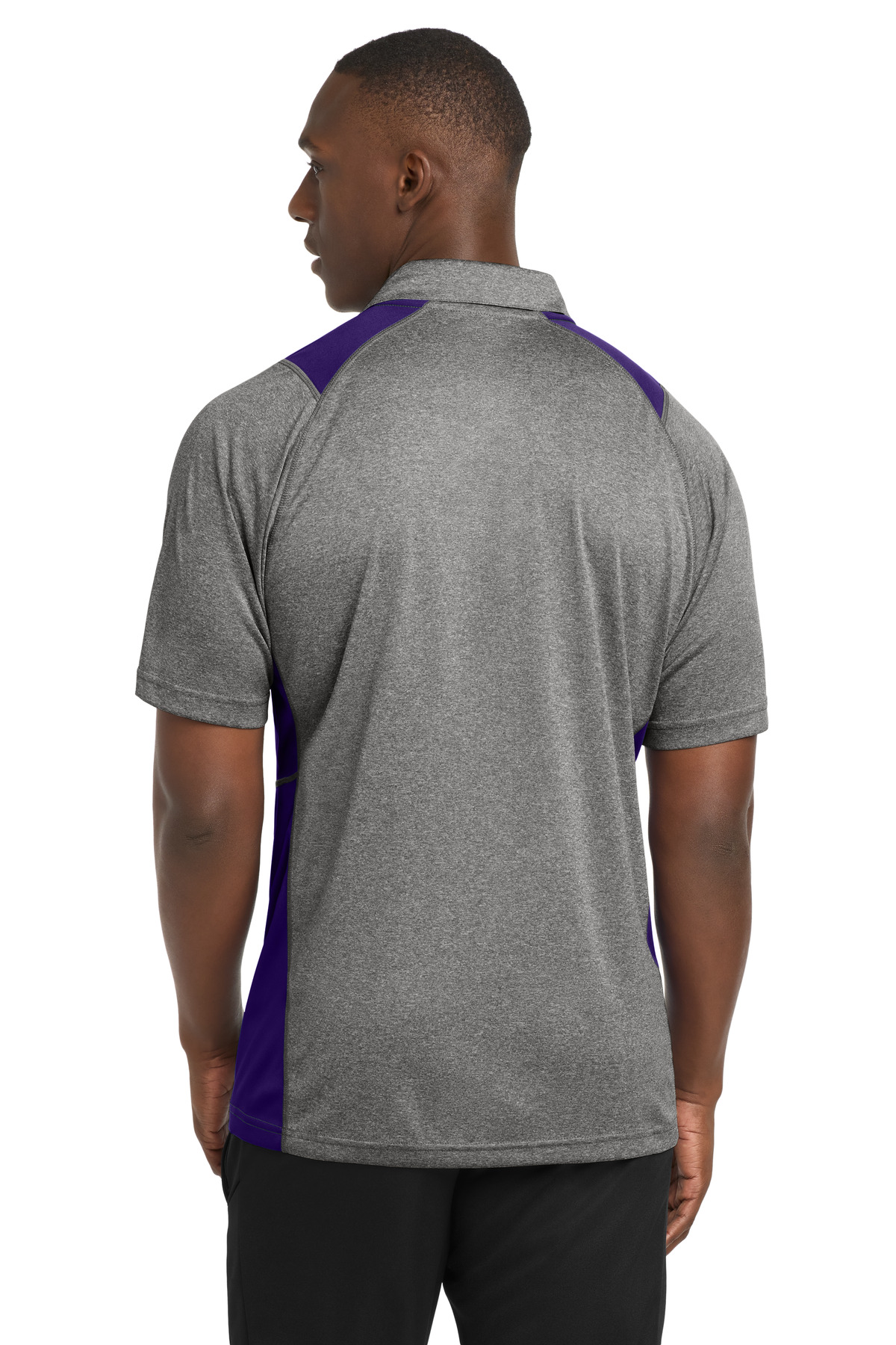 Sport-Tek Heather Colorblock Contender Polo. ST665 5