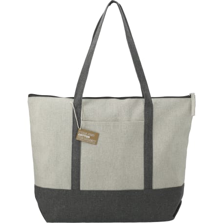 Repose 10oz Recycled Cotton Zippered Tote 96