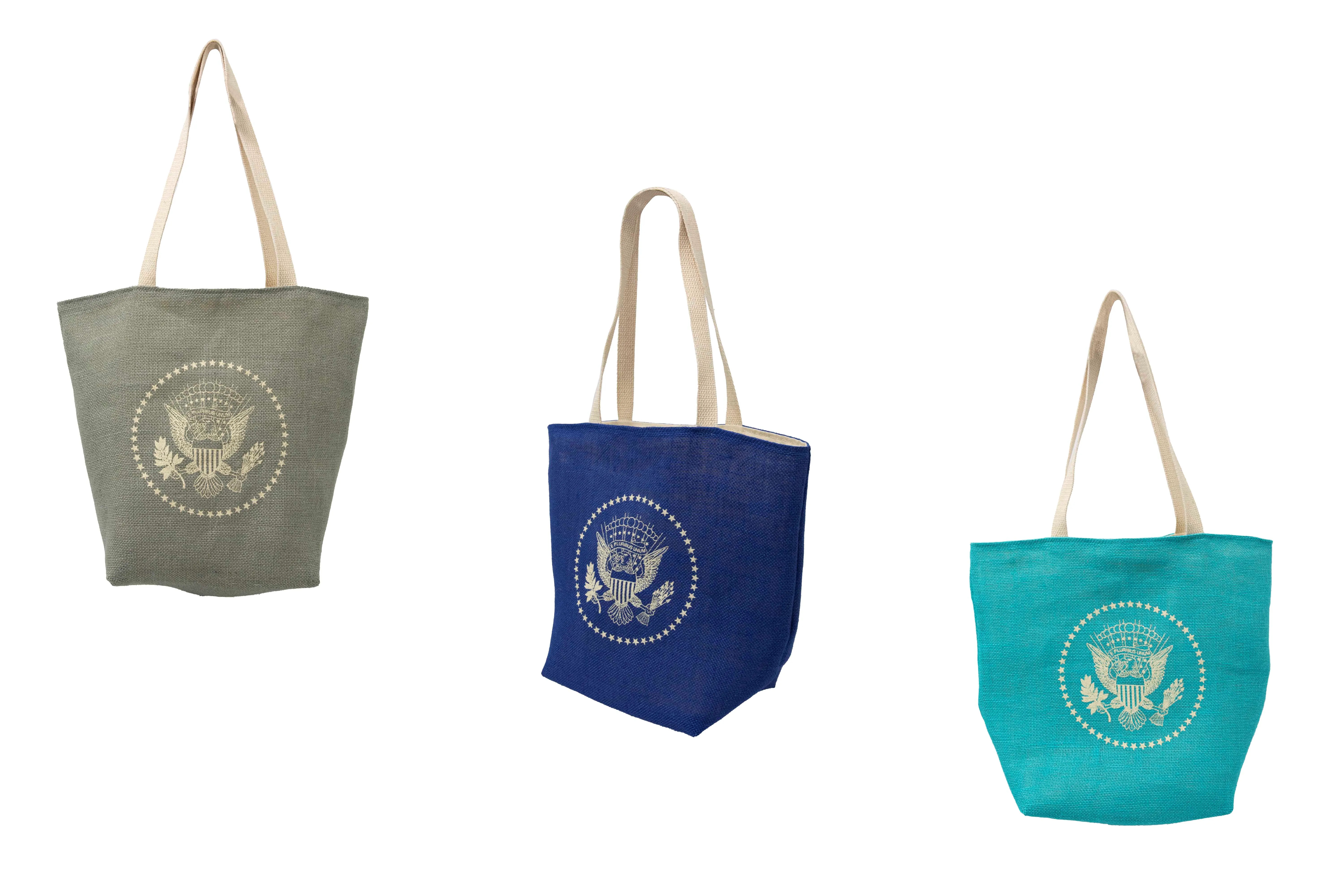 Burlap Magazine Tote Bag 5