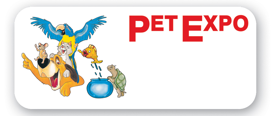 Laminated Name Badge (1.5"x3.5") Rectangle 3