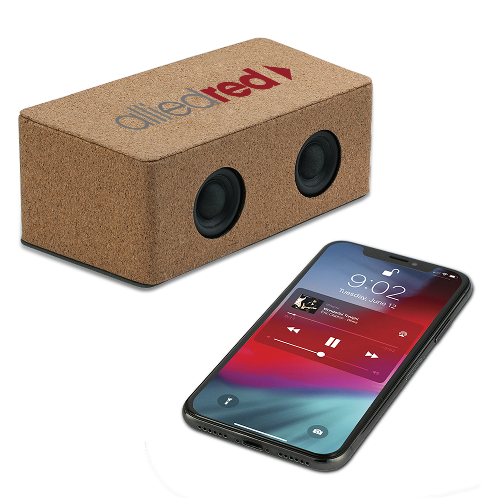 Eco-Friendly Cork Speaker and 10W Wireless Charger Combo 6
