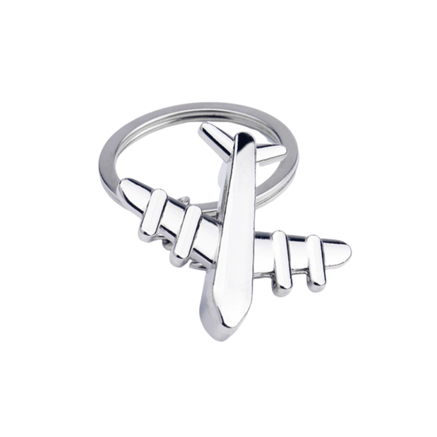 Metal Airplane Keychain 2