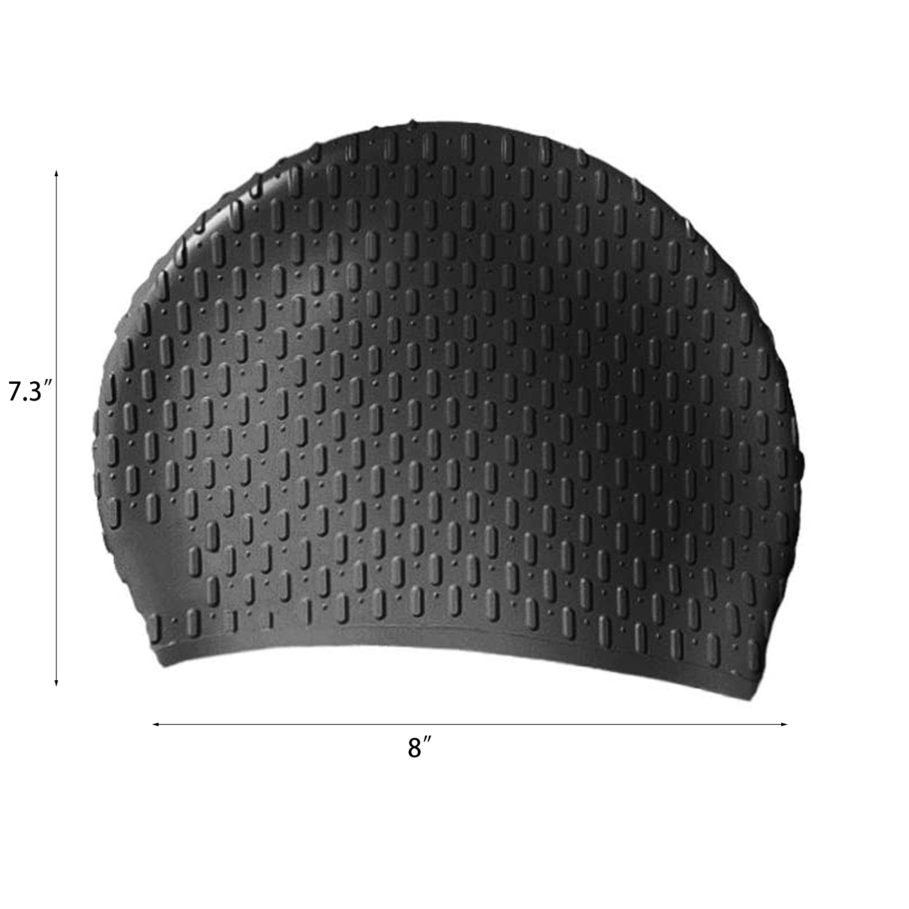 Silicone Swim Cap with Earplugs and Nose Clip 3