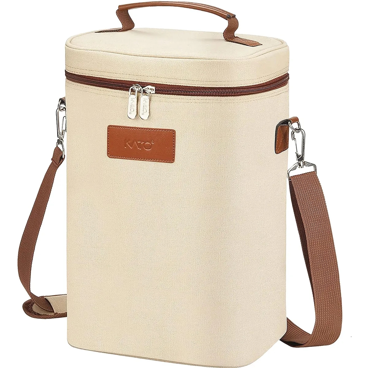 Wine Insulated Tote Bag for 4 Bottles Cooler Carrying Case 3