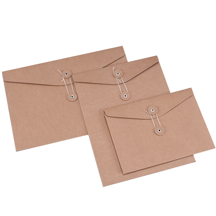 String-Tie Closure A4 Paper Envelope File Holder Organizer 9
