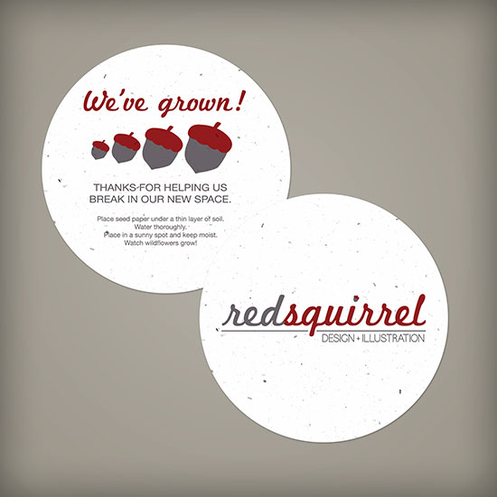 Double-Sided Medium Seed Paper Circle Coasters 2