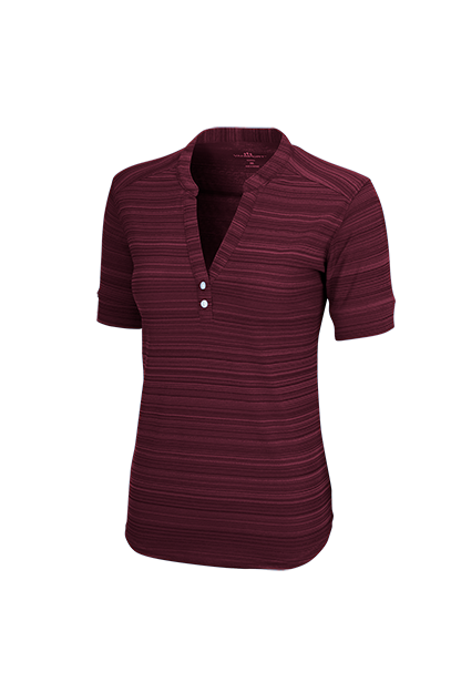 Women's Vansport Strata Textured Henley 49