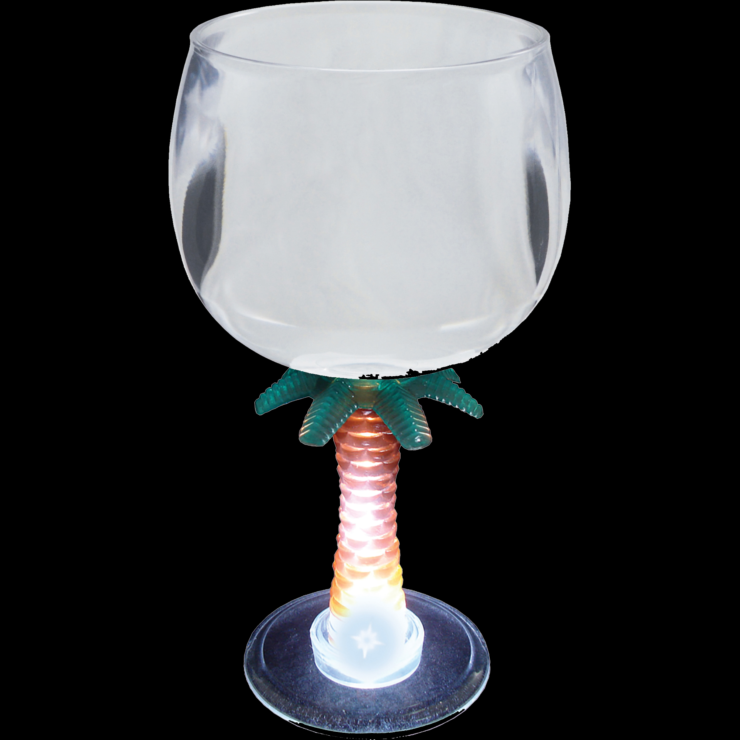 12oz Light Up Novelty Stem Plastic Wine Goblet 4