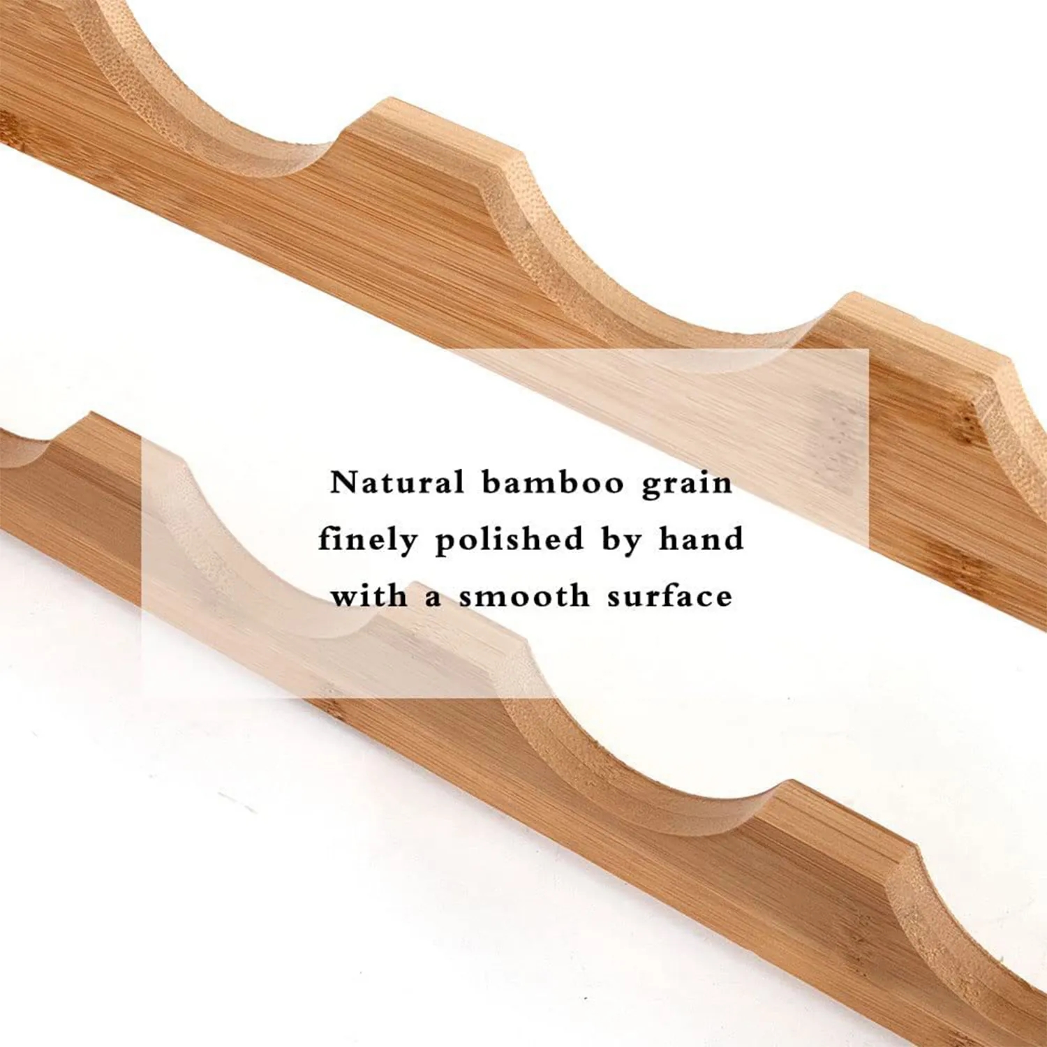Bamboo Sturdy and Durable Wine Storage Shelf 4