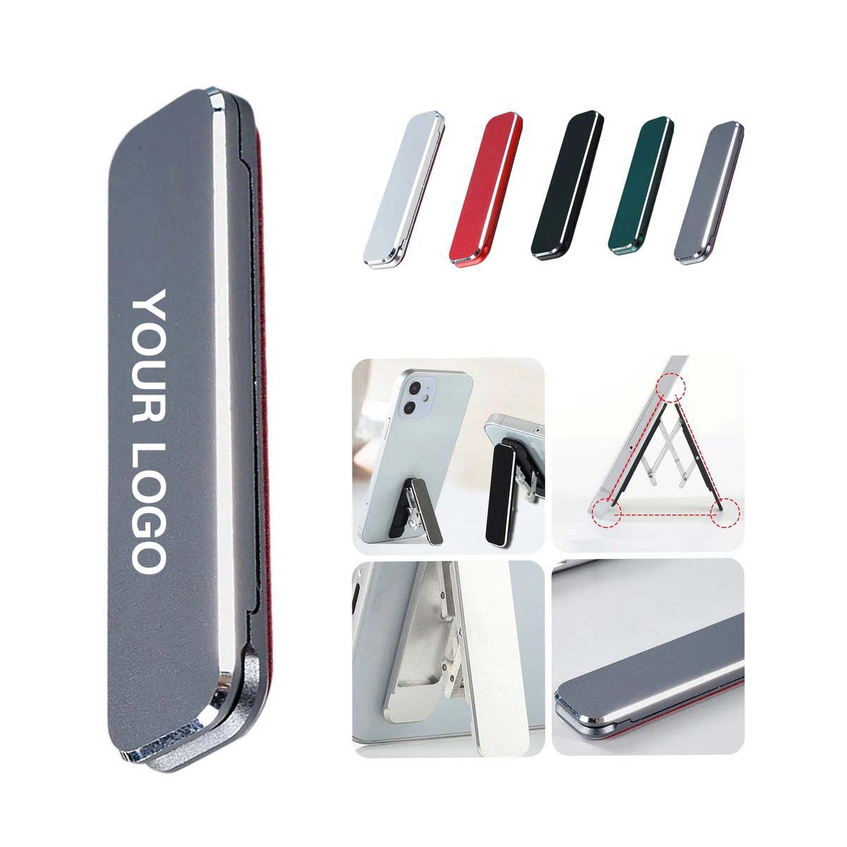 Portable Aluminum Phone Stand with Triangular Design 2