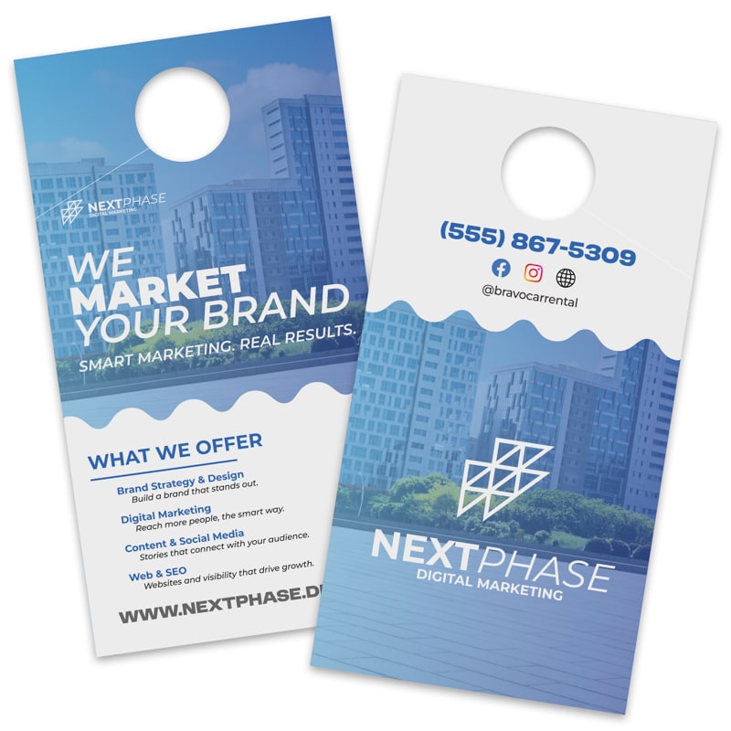 4.25 X 8 Inch Full Color Door Hanger 19