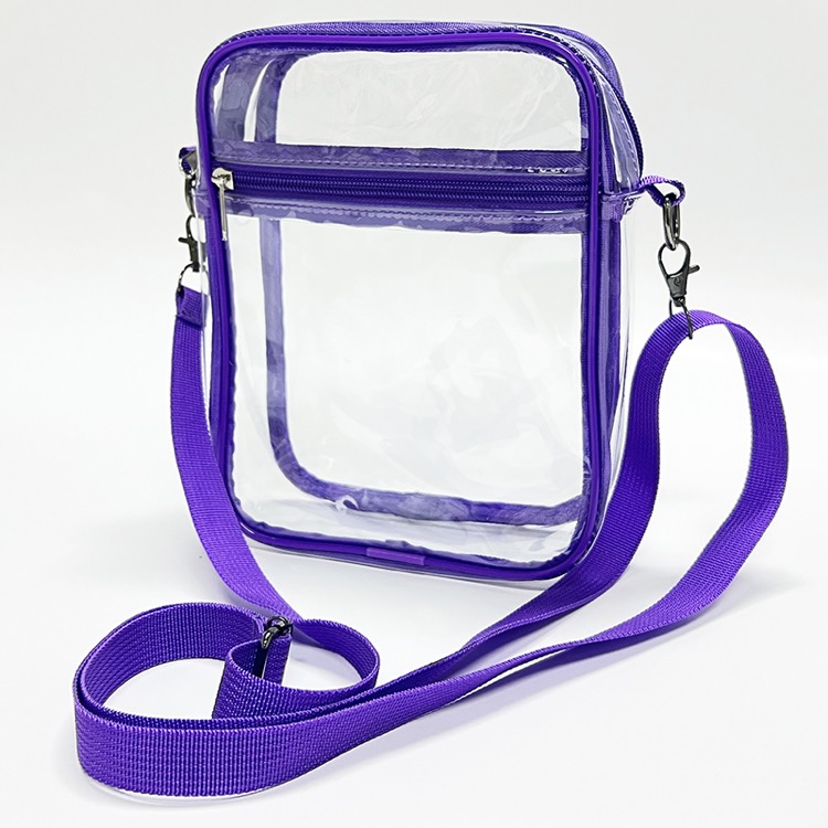 Small Clear PVC Stadium Bag Adjustable Strap Shoulder Bags 14