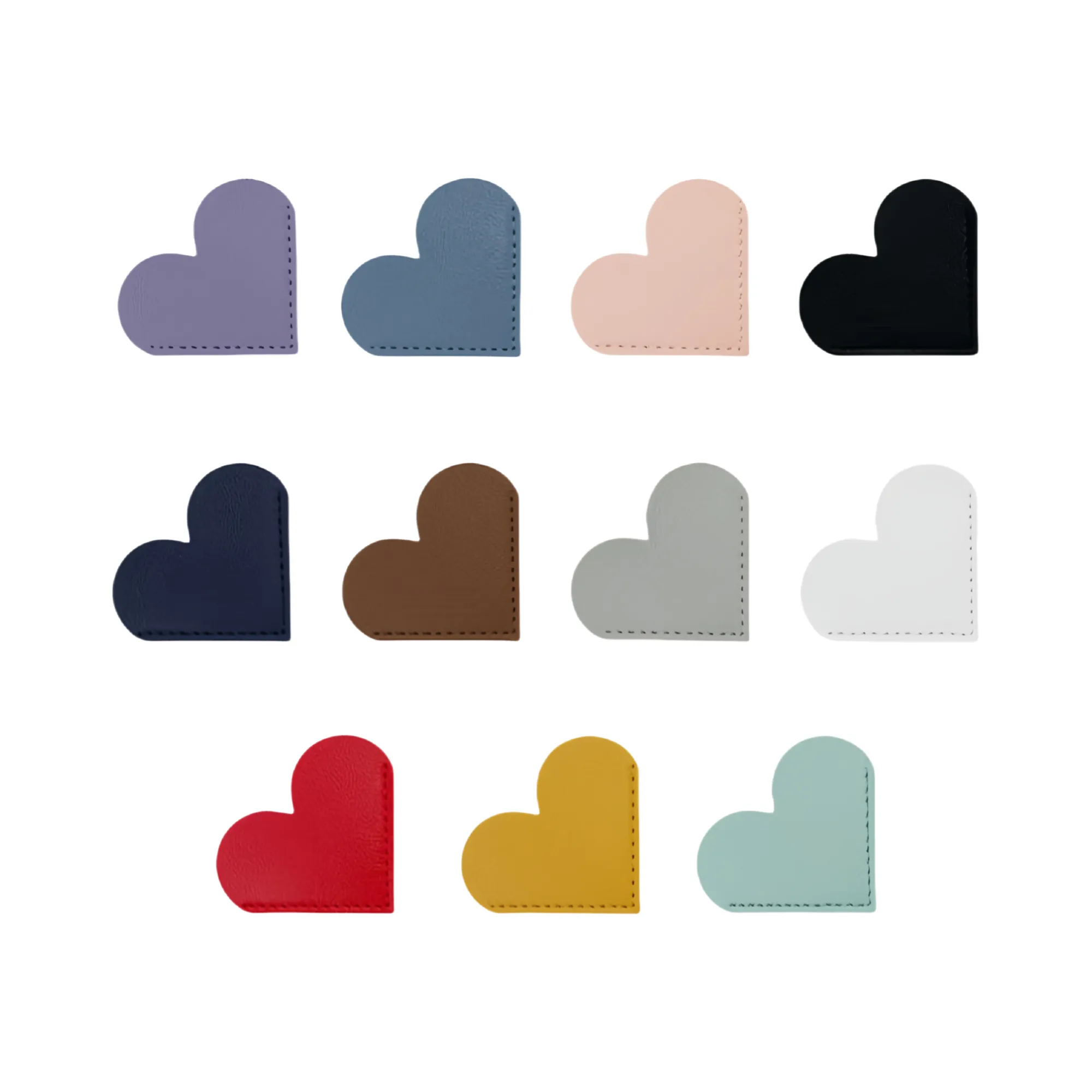 Heart-Shaped Leather Bookmark 5