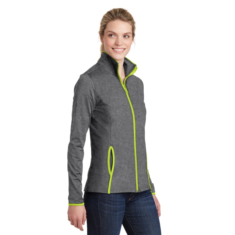 Sport-Tek Women's Sport-Wick Stretch Contrast Full-Zip Jacket. 9