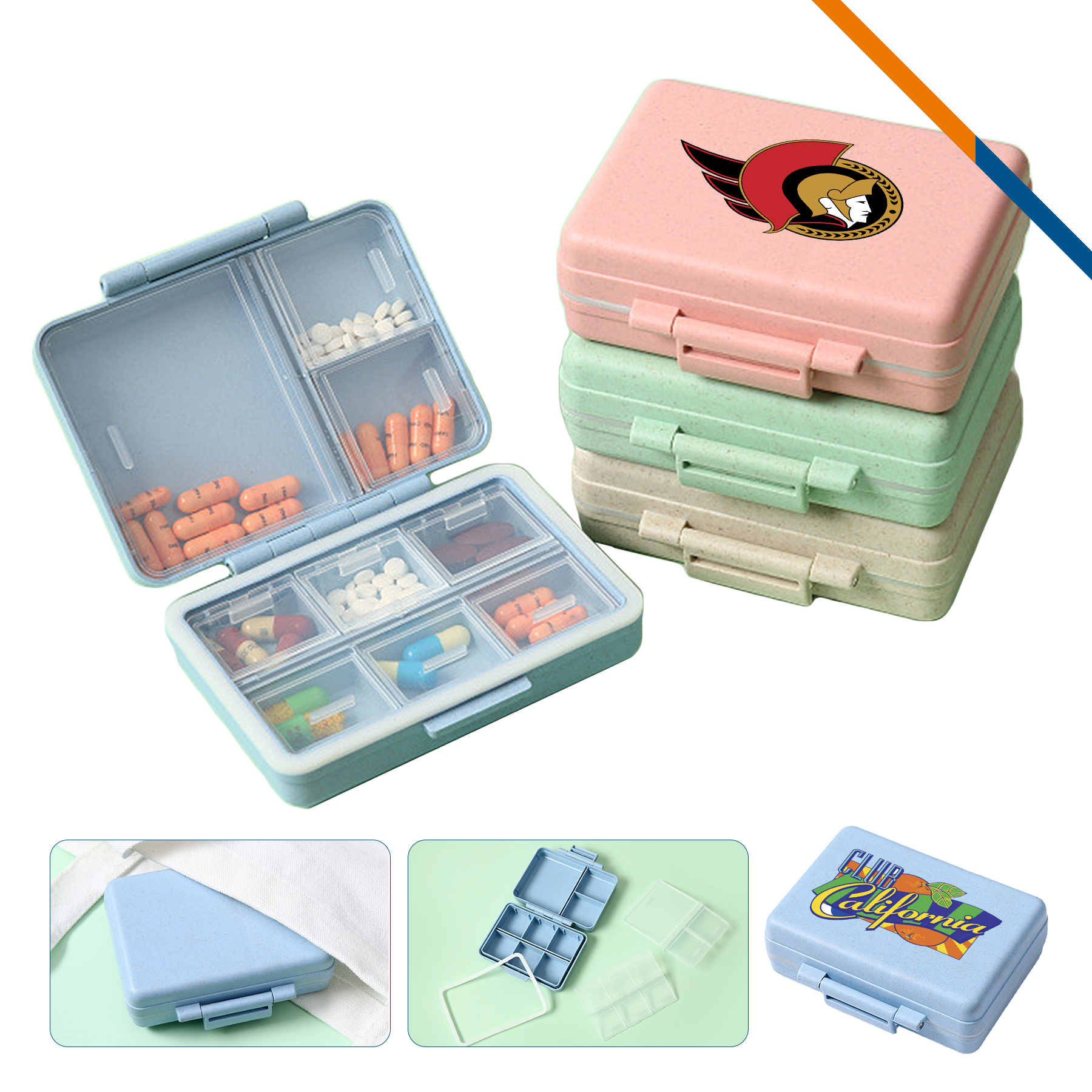 Square Pill Box 5