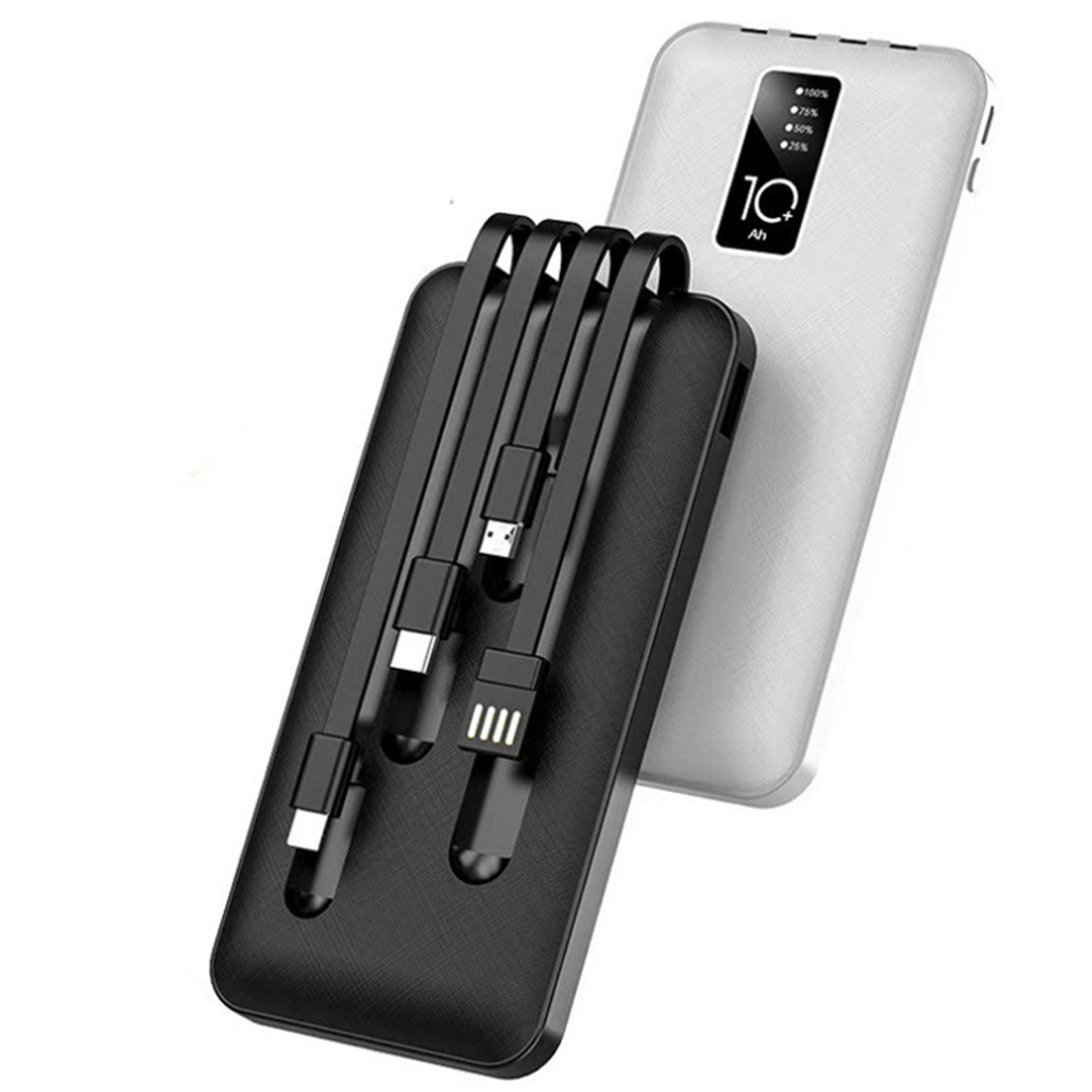 Portable Power Bank With 4 Cable To Match Mobile Phones 2