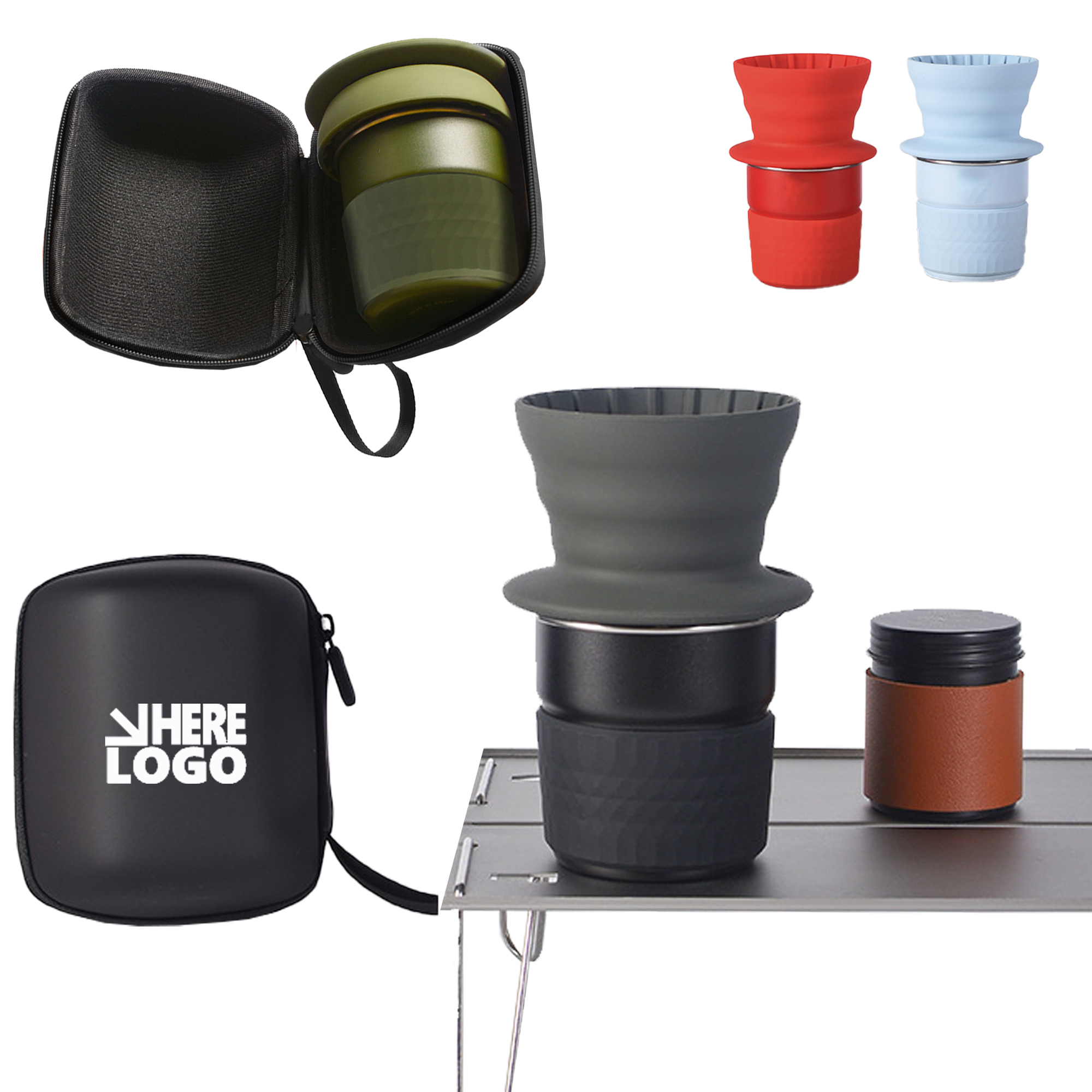 Portable Pour-Over Coffee Set with Stainless Steel Cup 12
