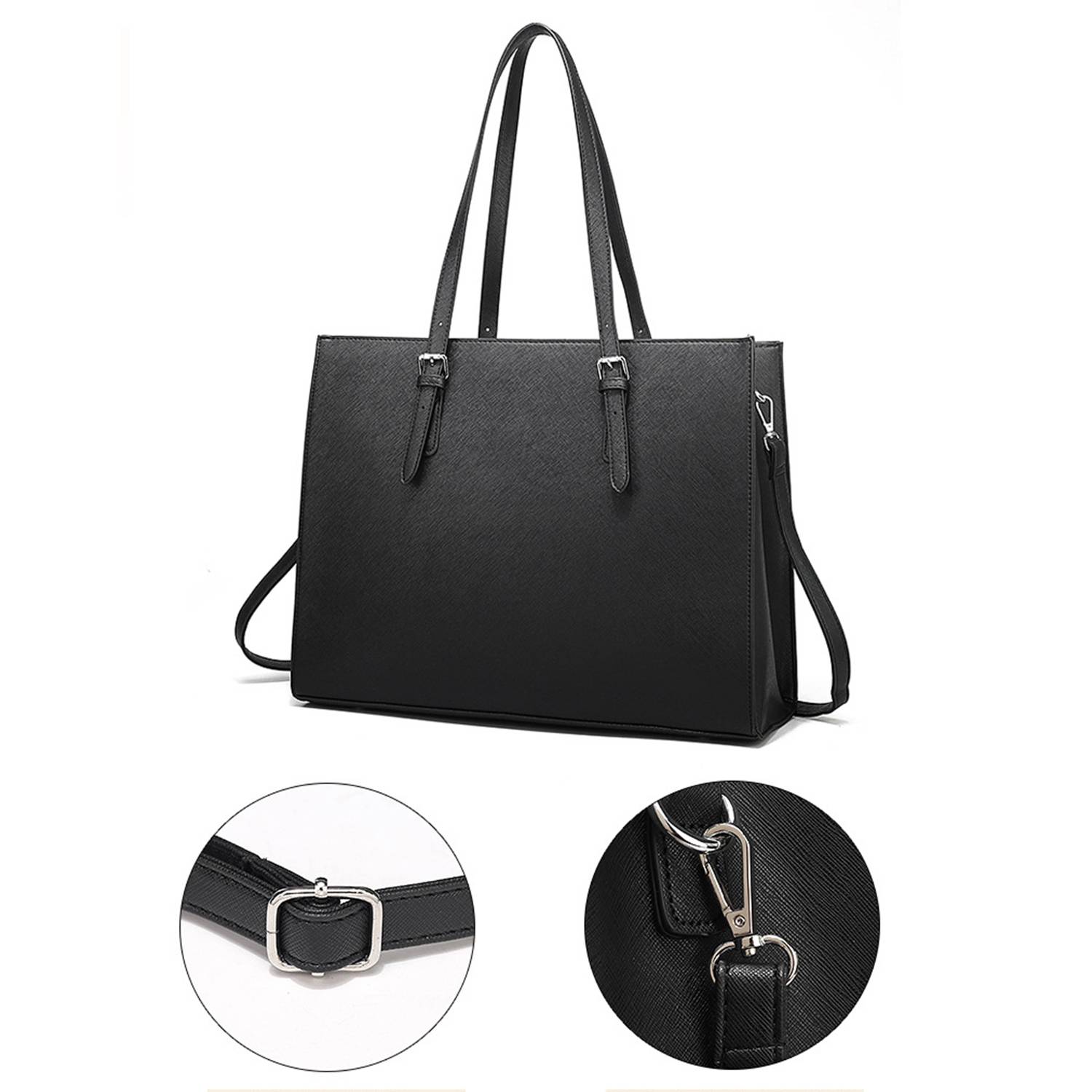 PU Leather Large Capacity Tote Bag 7