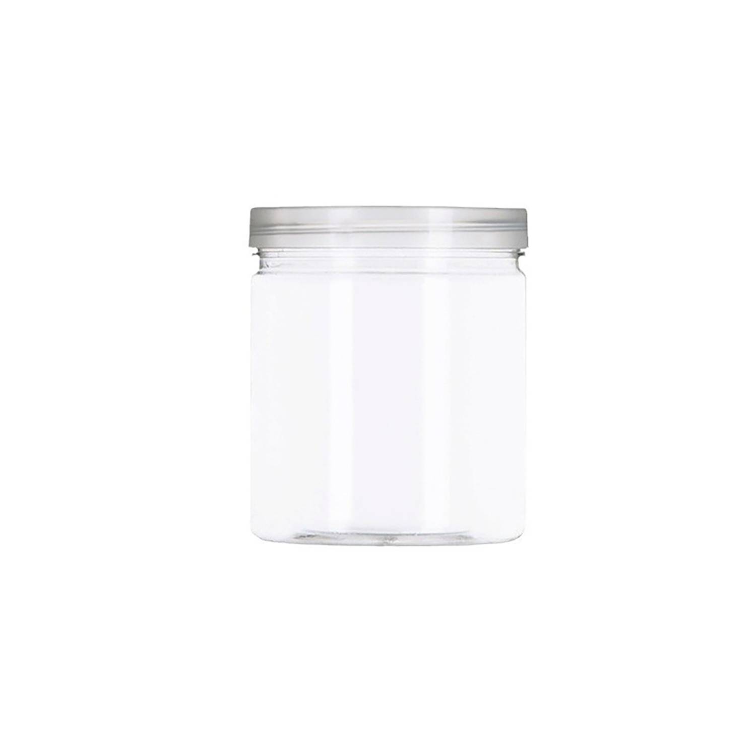 Transparent Plastic Storage Jar 4