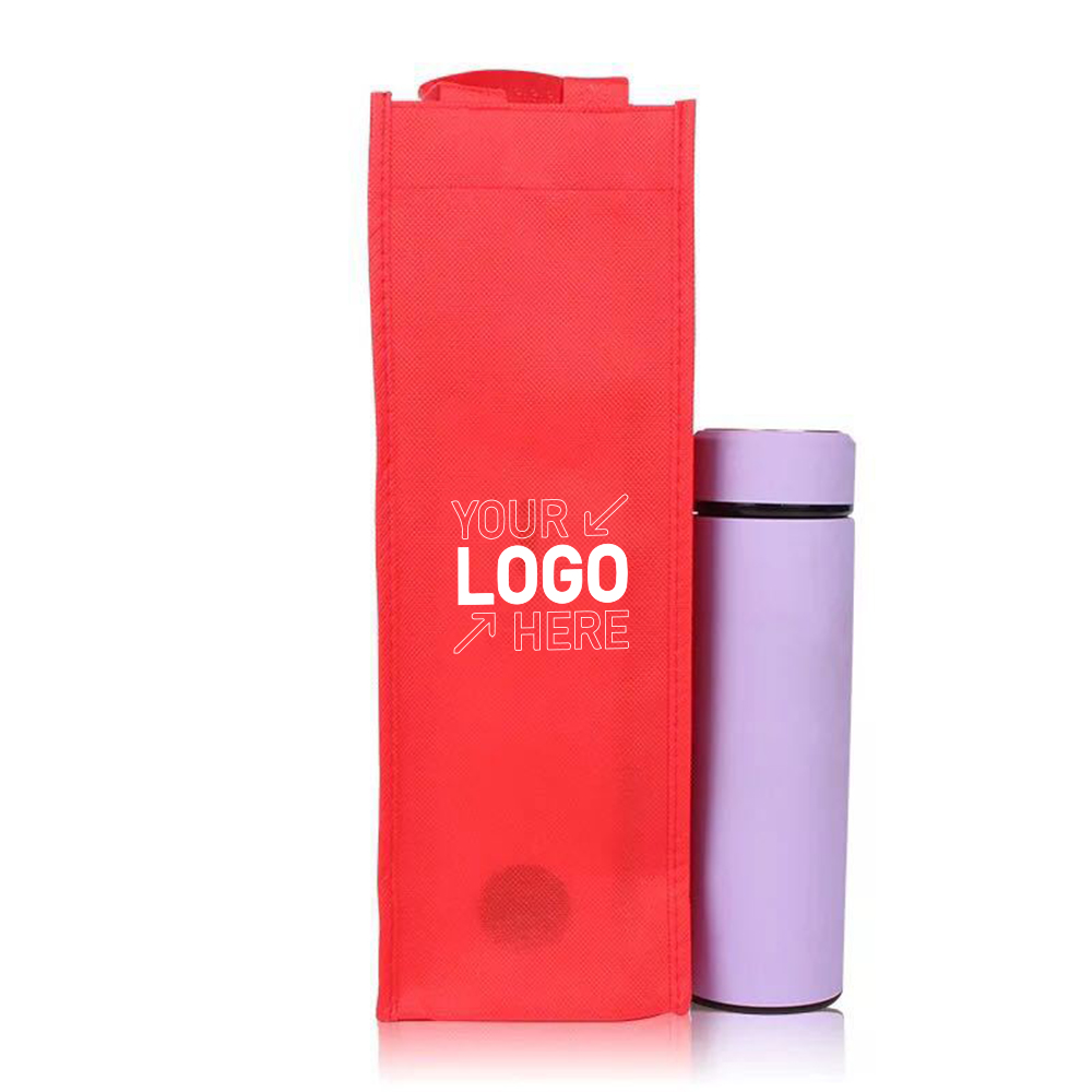 Non Woven Single Bottle Wine Tote Bag 1