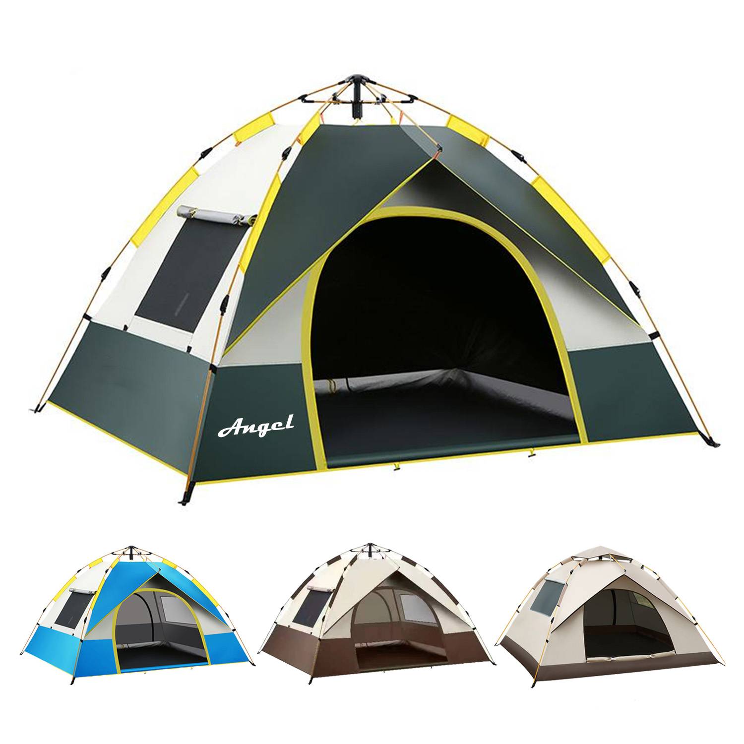 Automatic quick opening outdoor camping tent