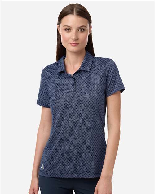 Women's 4-Way Stretch Printed Polo - A717 7