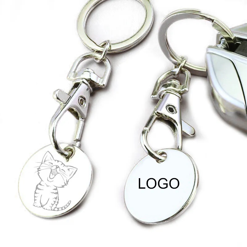 Partable shopping cart token keychain 4