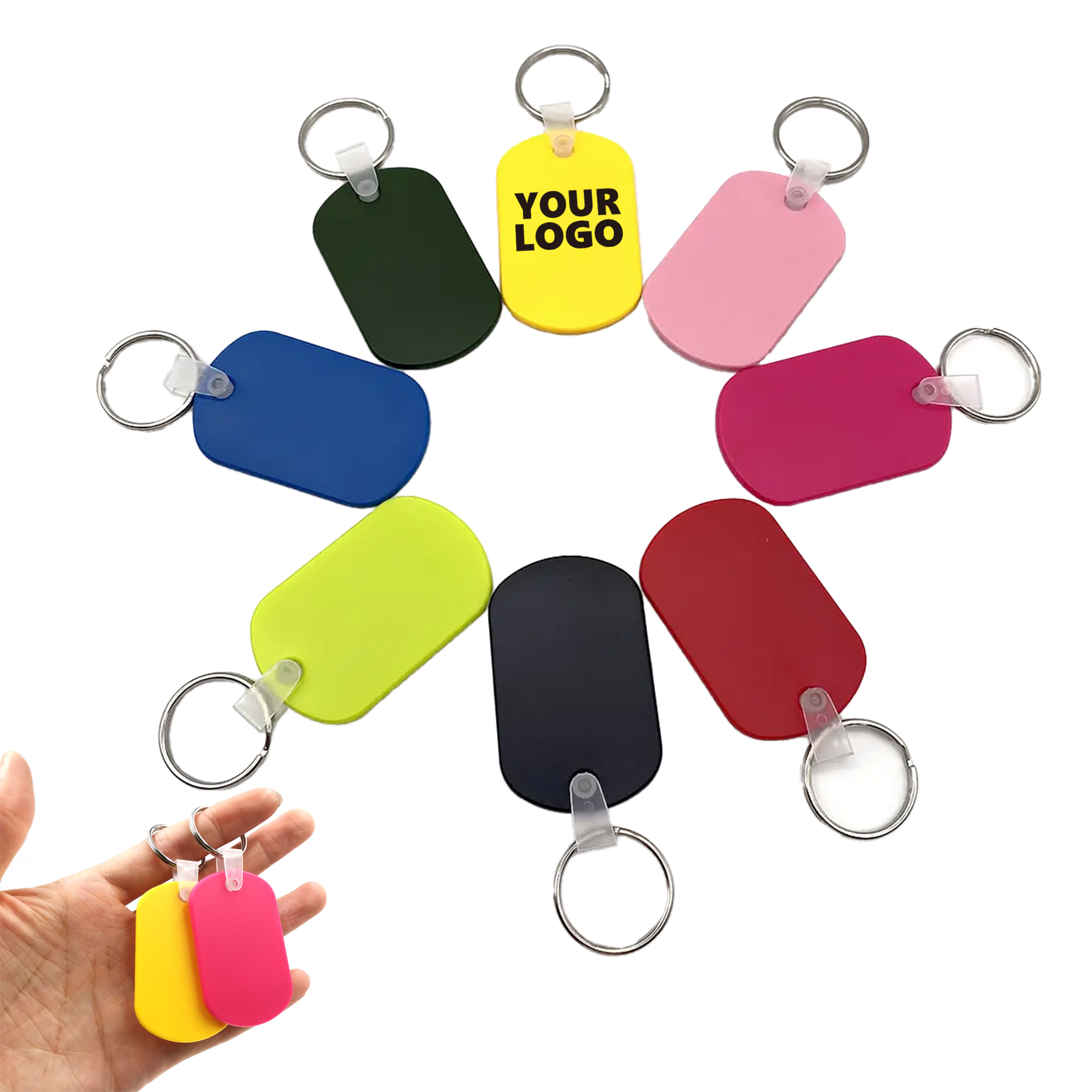 Oval PVC Vinyl Keytag 3