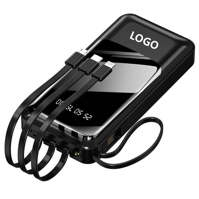 Portable Power Bank With Built In Cables 2