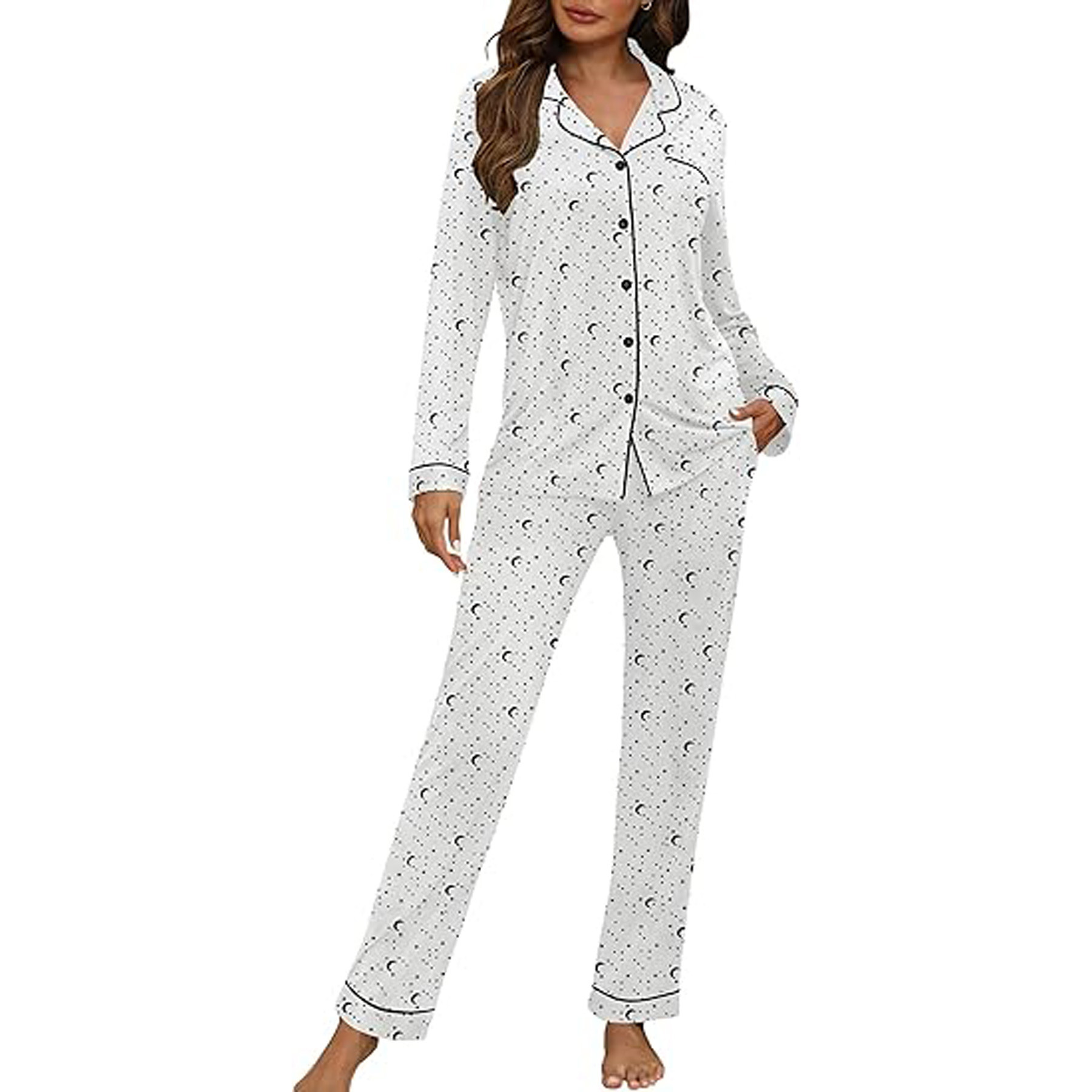 Women's Long Sleeve Pajama Set 9