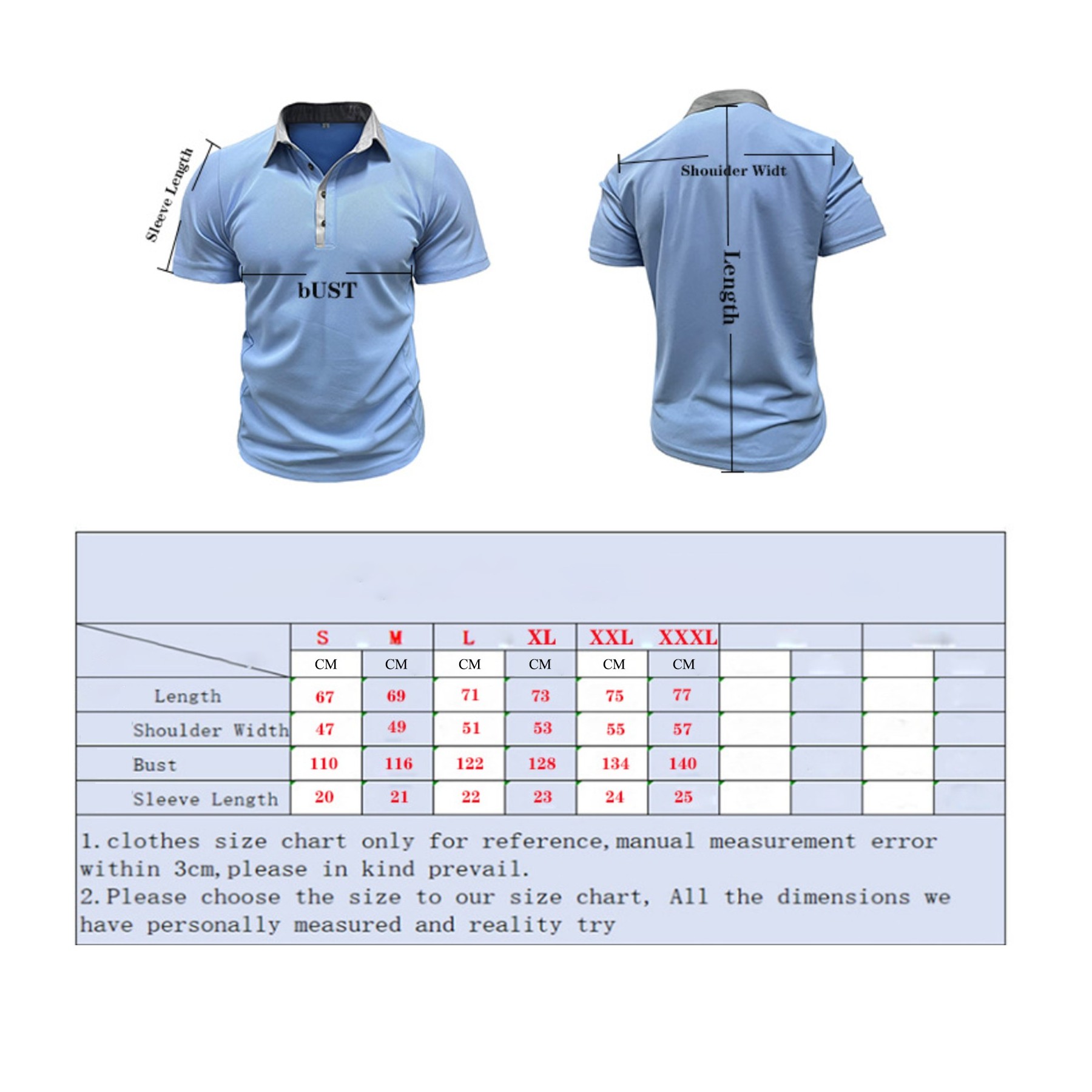Lapel Color Block Short Sleeve Polo Shirt 8