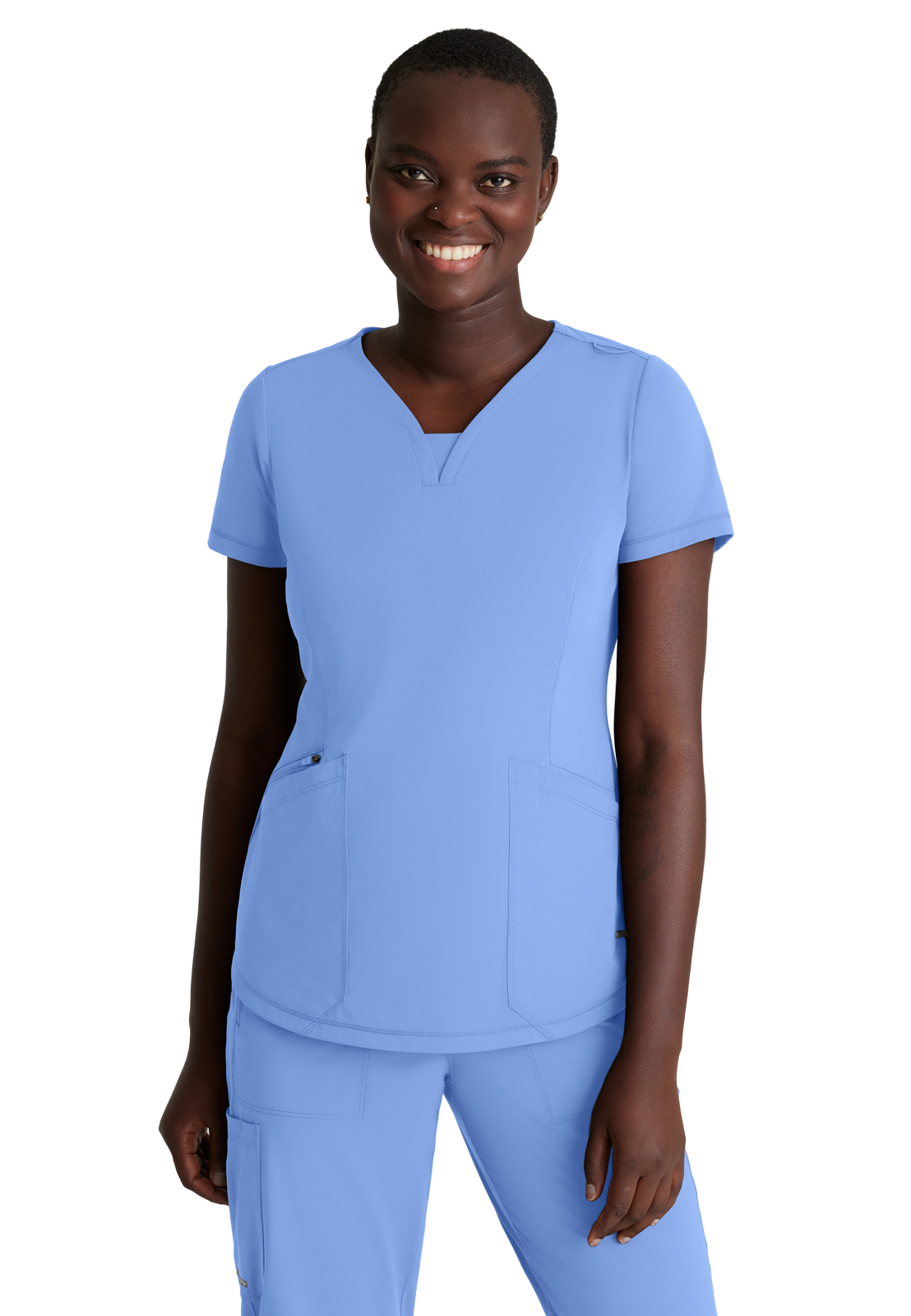 Skechers Slip-Ins - Women's Three-Pocket V-Neck Serene Scrub Top