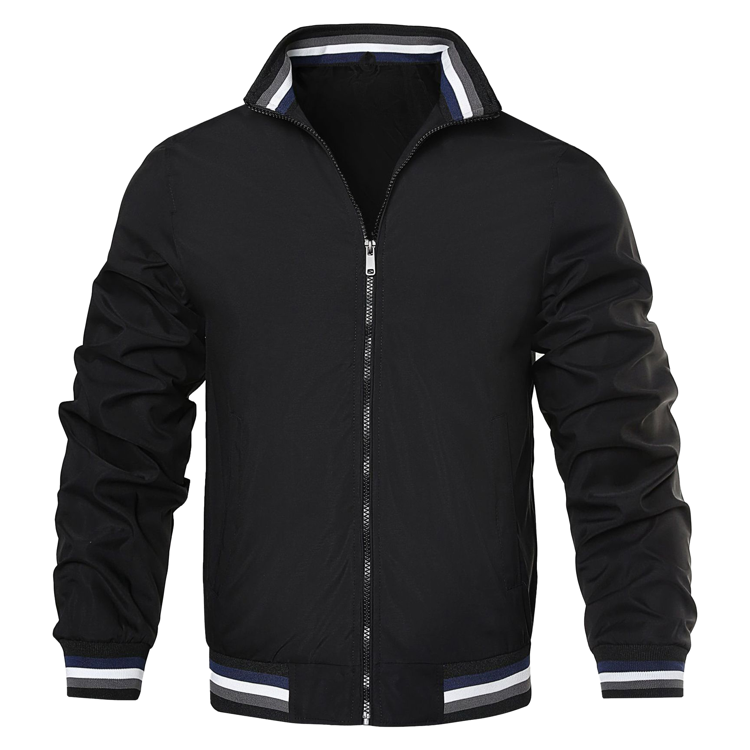 Polyester Solid Color Jacket Sports Jacket, custom jacket with logo imprint 3